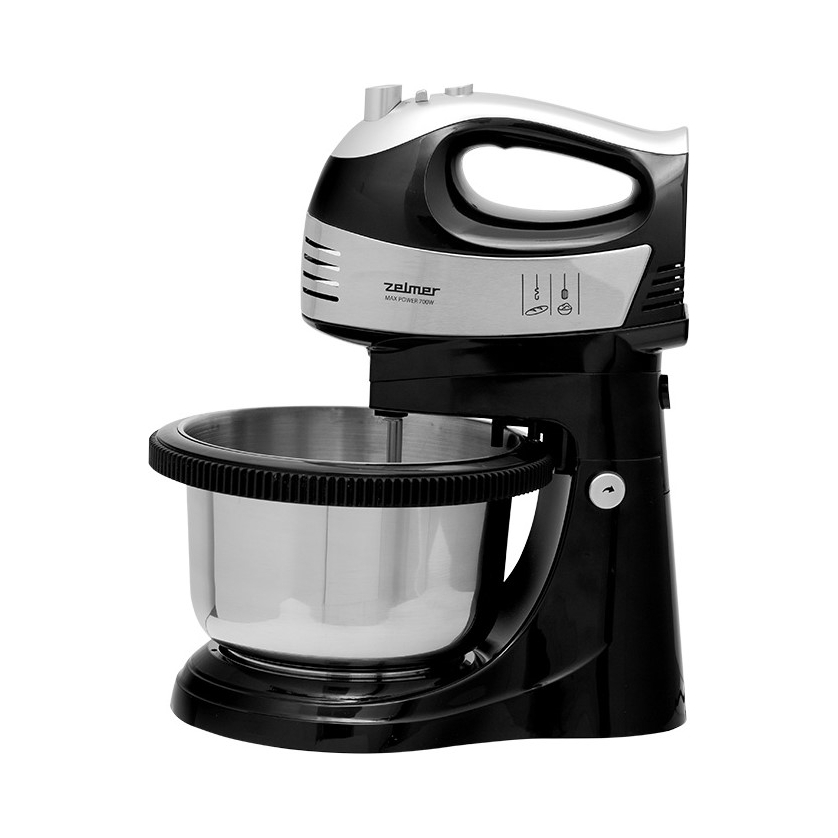 Mikser z misą Zelmer ZHM2459BS 700W 2,5l Obrotowa misa ze stali nierdzewnej