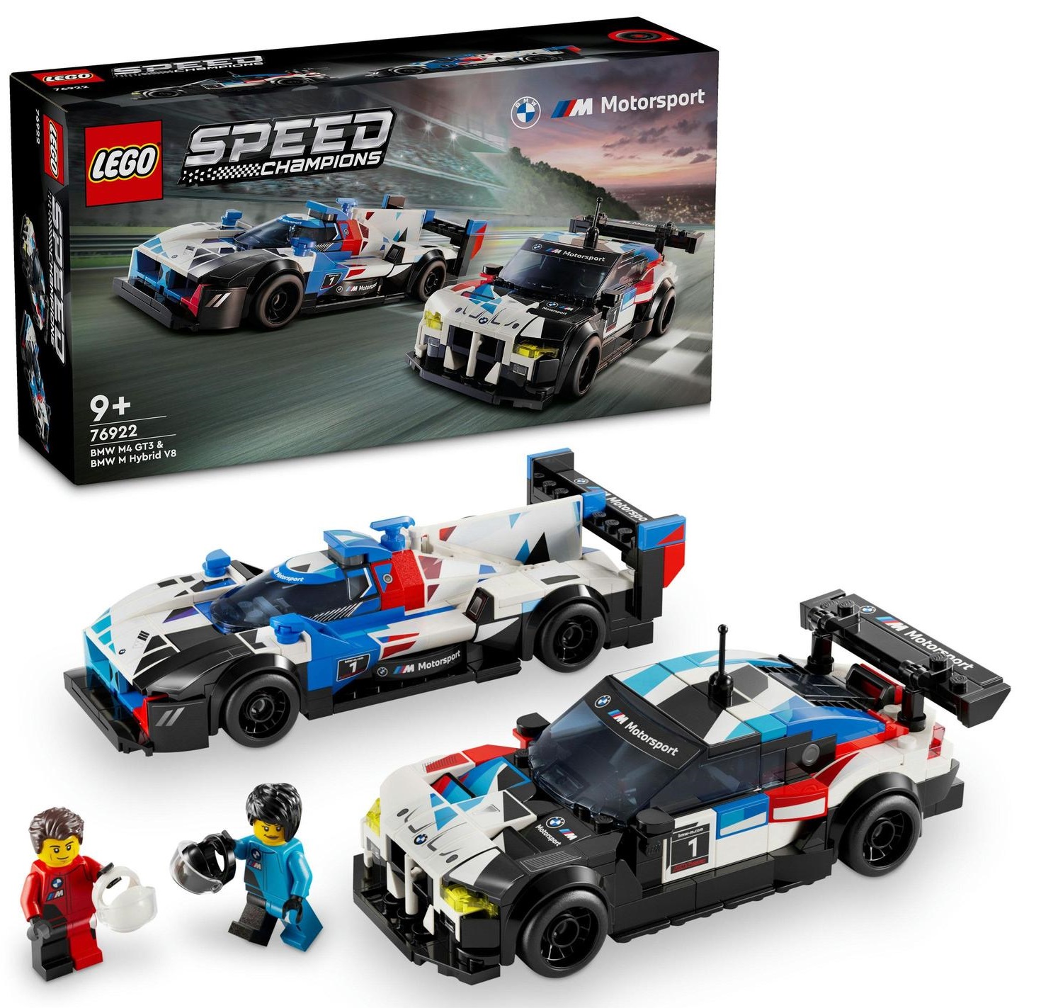 Lego 76922 Speed Champions Auta Bmw M4 GT3 a Bmw M Hybrid V8