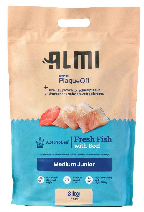 Levně Almi Granule pro psy Medium Junior 3kg