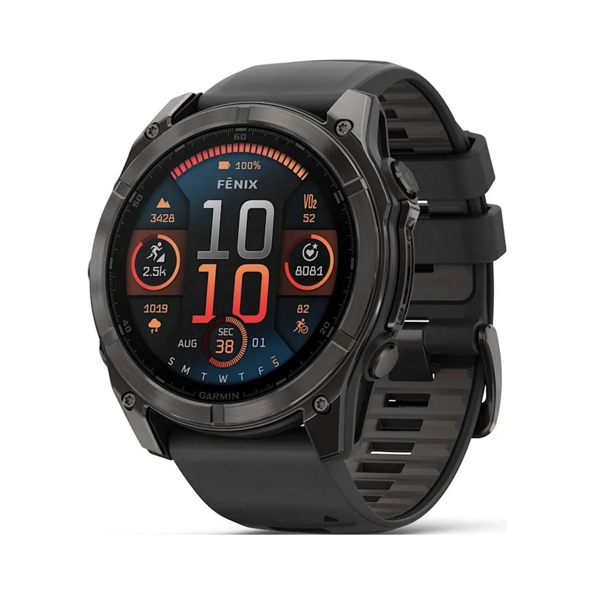 Zegarek sportowy Garmin Fenix 8 51mm Amoled Sapphire Carbon Grey DLC