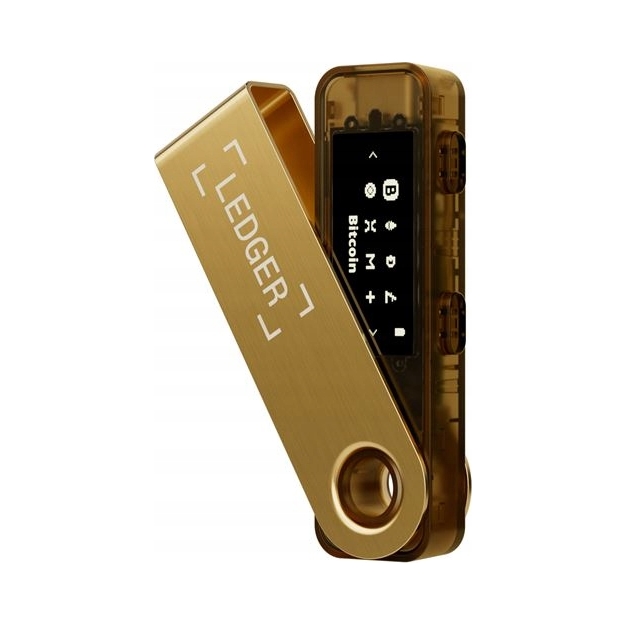 2× Portfel kryptowalut Ledger Nano S Plus gold CC EAL6 +