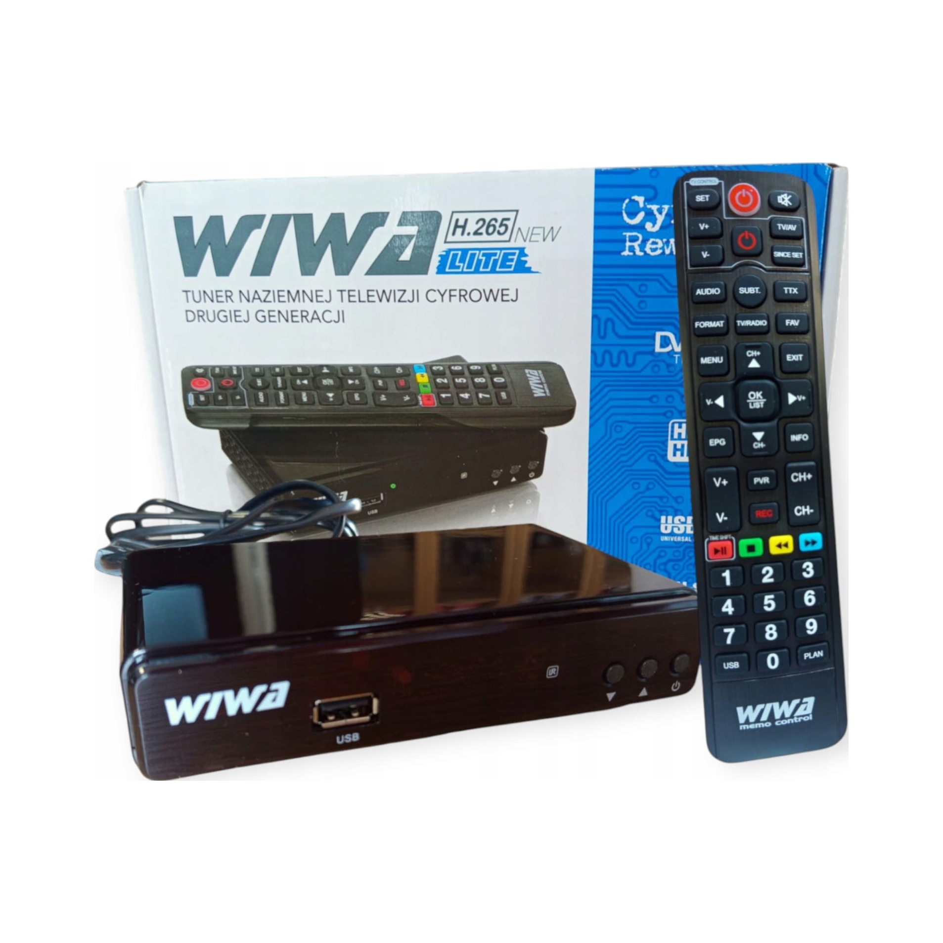 2× Tuner DVB-T2 Wiwa H.265 Lite