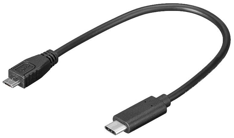 Premiumcord Adapter Usb 3.1 C/męski Usb 2.0 Micro-B/męski, 0,2 m