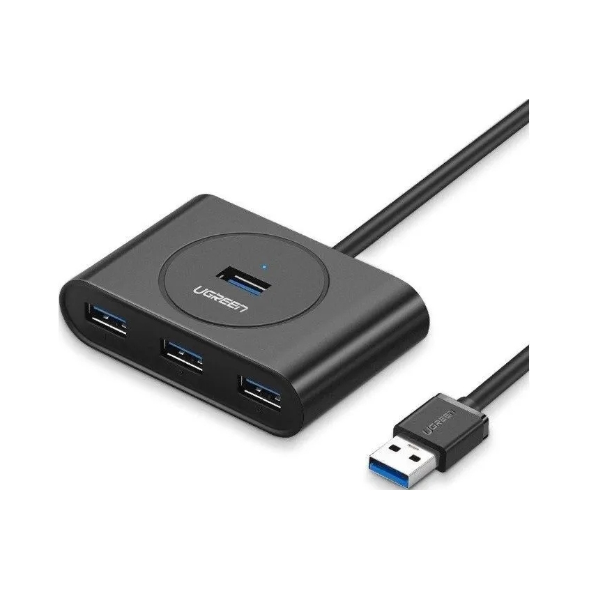 Hub Usb Ugreen CR113 4-portowy Usb 3.0 0.5m (czarny)