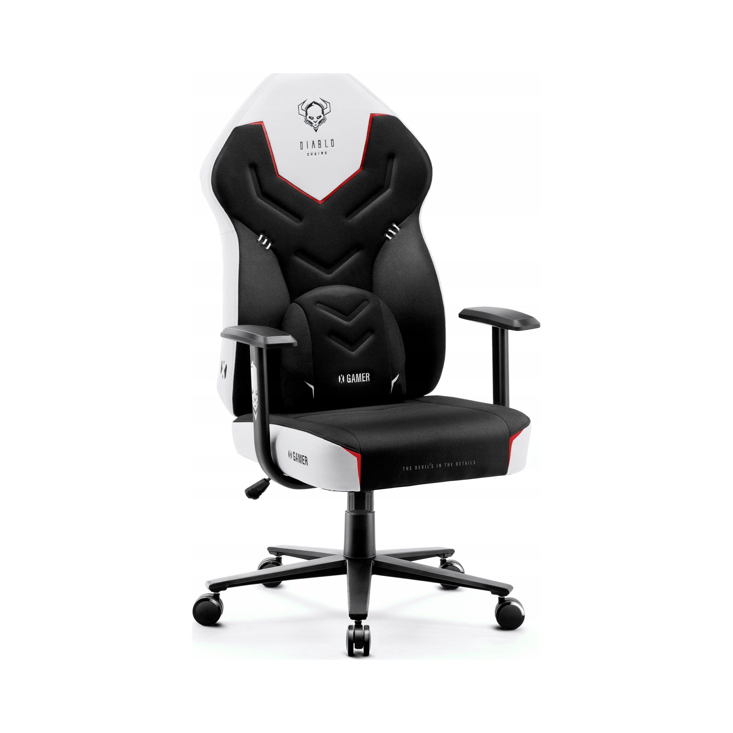 Fotel gamingowy Diablo Chairs X-Gamer 2.0 Normal Size tkanina czarny