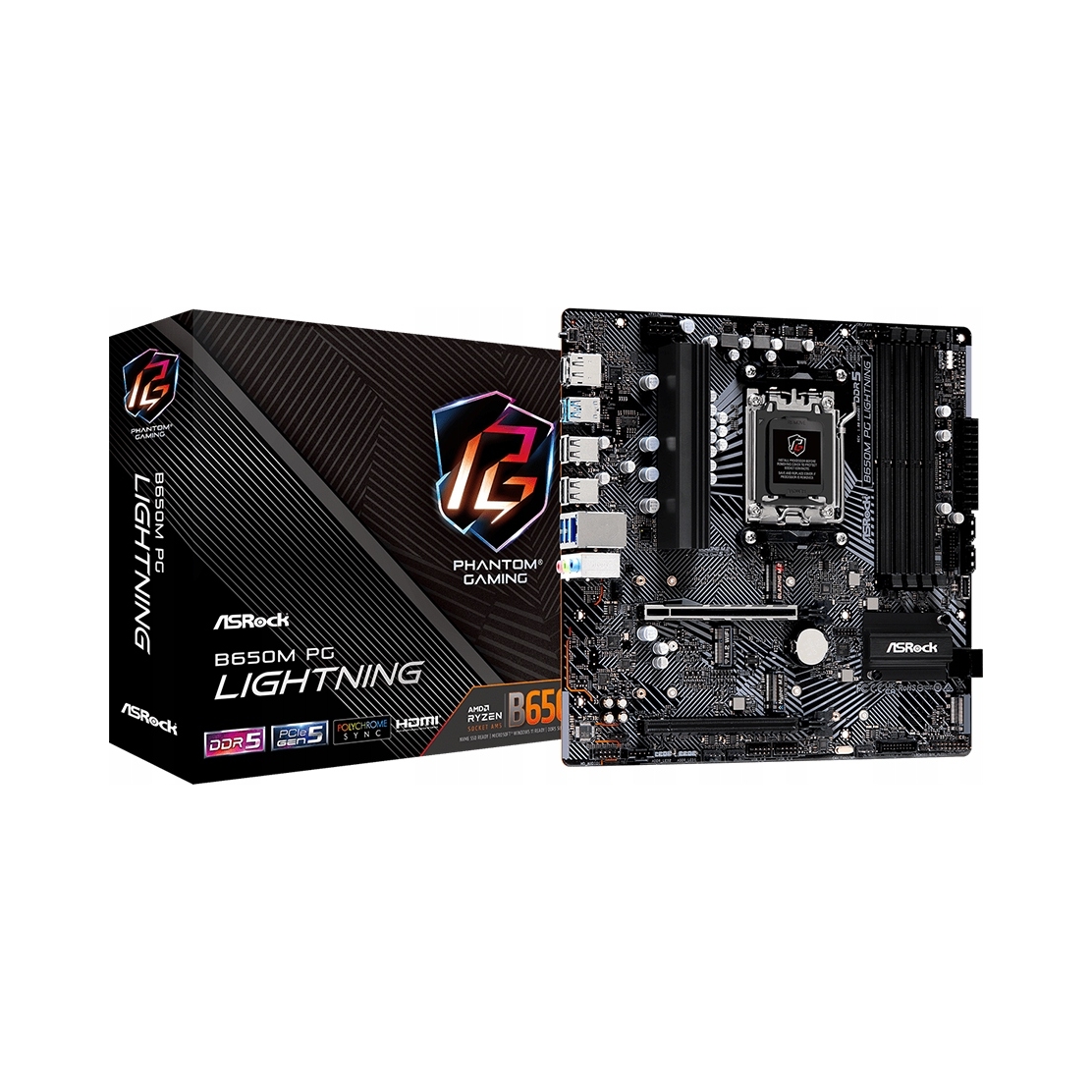 Základná doska ASrock B650 Pg Lightning micro Atx Amd Ryzen AM5 4x DDR5