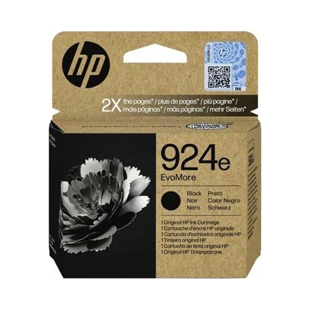 Inkoustová kazeta Hp EvoMore 924e Ink Cartridge 4K0V0NE černá (black)