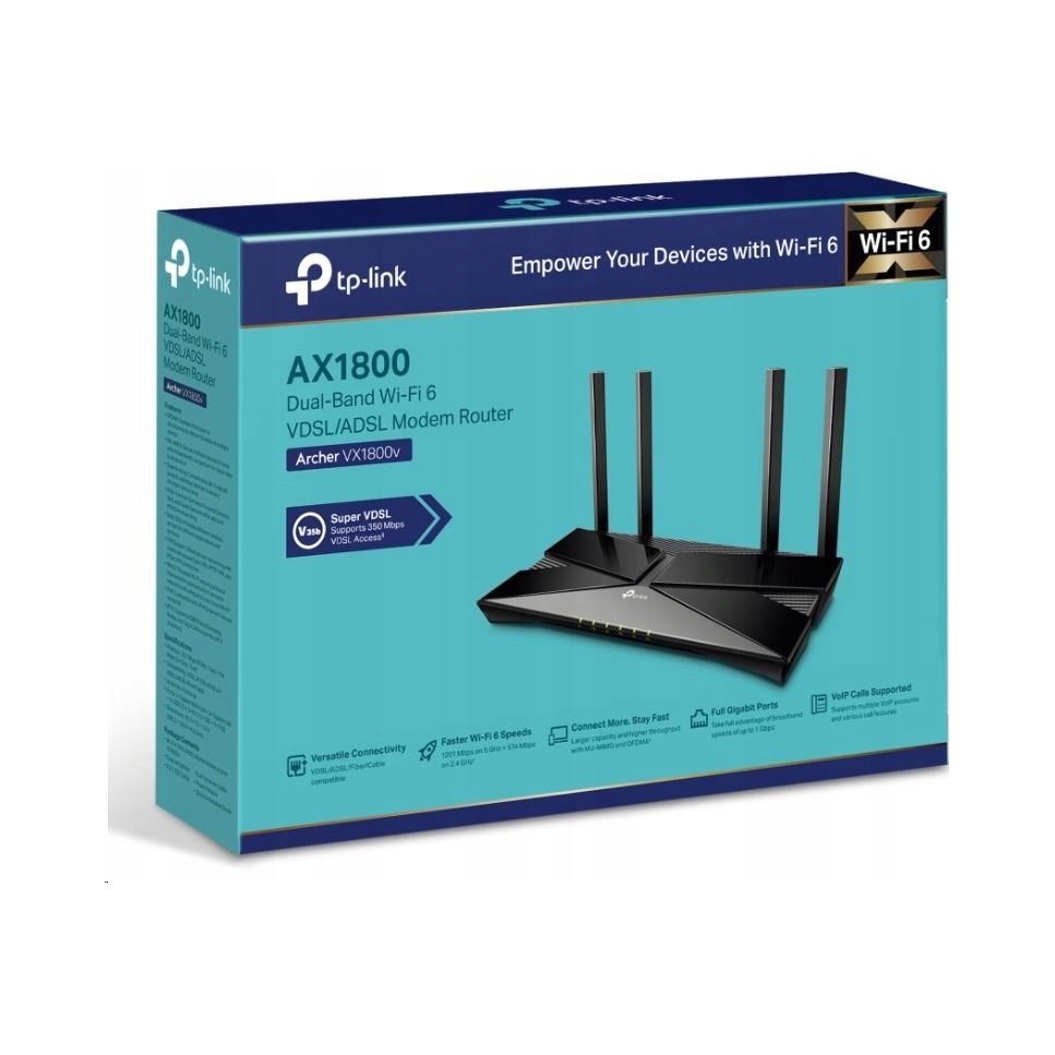 Router TP-Link 4895252503821 802.11ax (Wi-Fi 6)