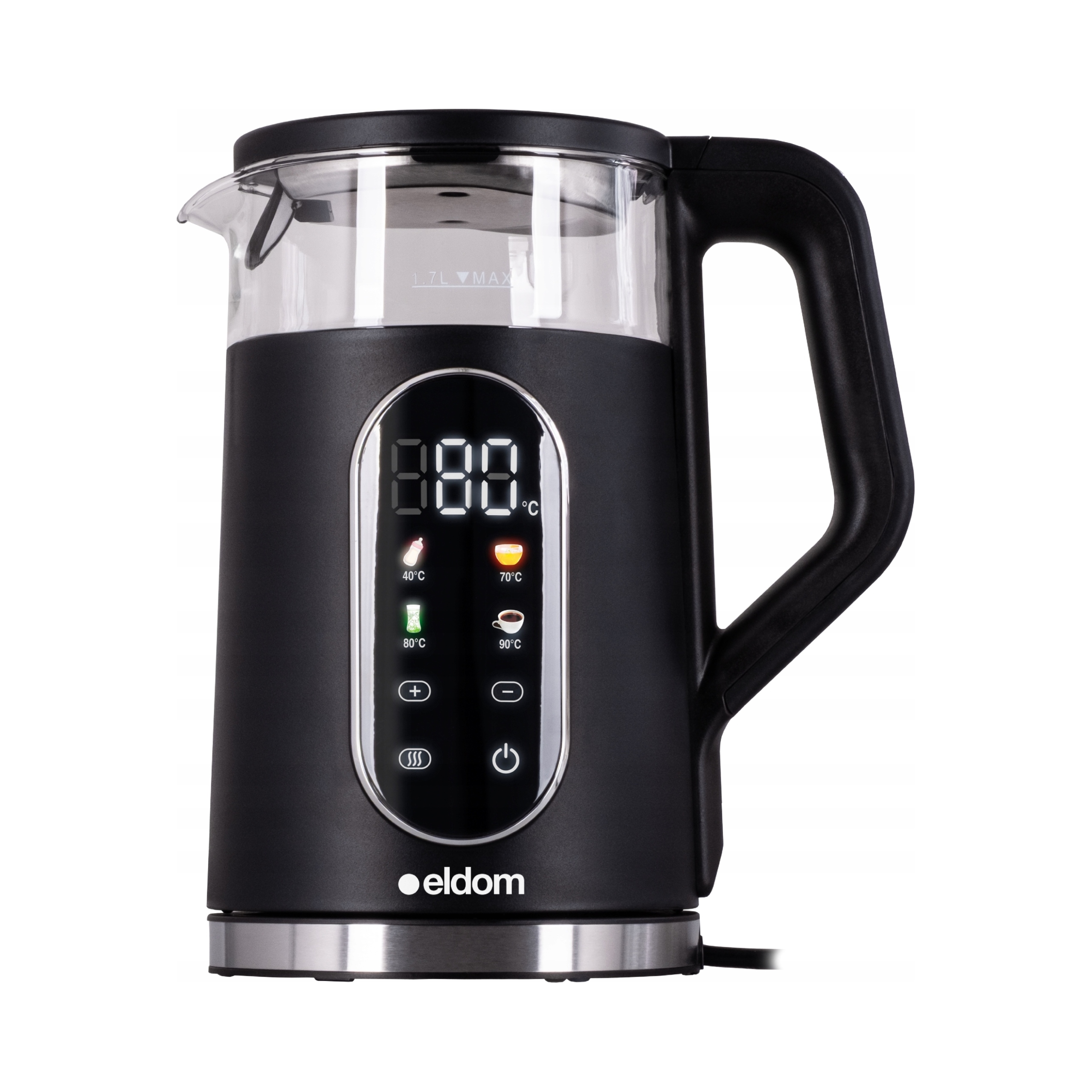 Czajnik elektryczny bezprzewodowy regulacja panel dotykowy 2200W 1,7L