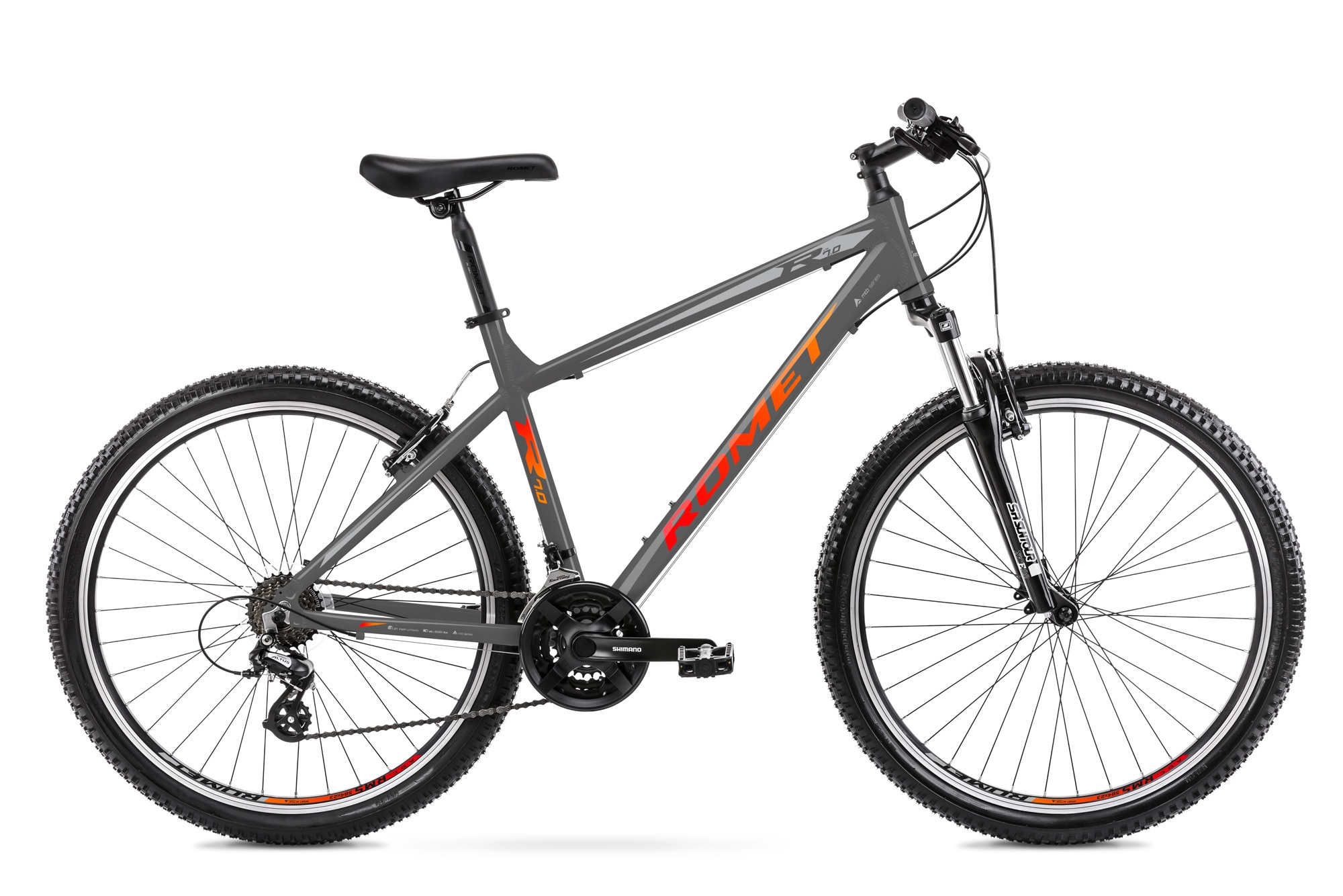 Rower Mtb Romet Rambler R7.0 Special grafitowo-srebrno-czerwony rama 21(XL)