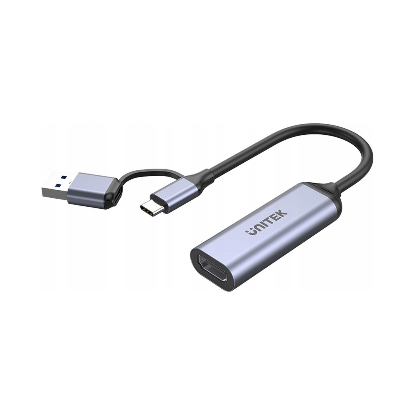 2× Unitek Grabber video USB-C/A, 4K 30Hz HDMI 1.4b, wyjście 1080p 30Hz