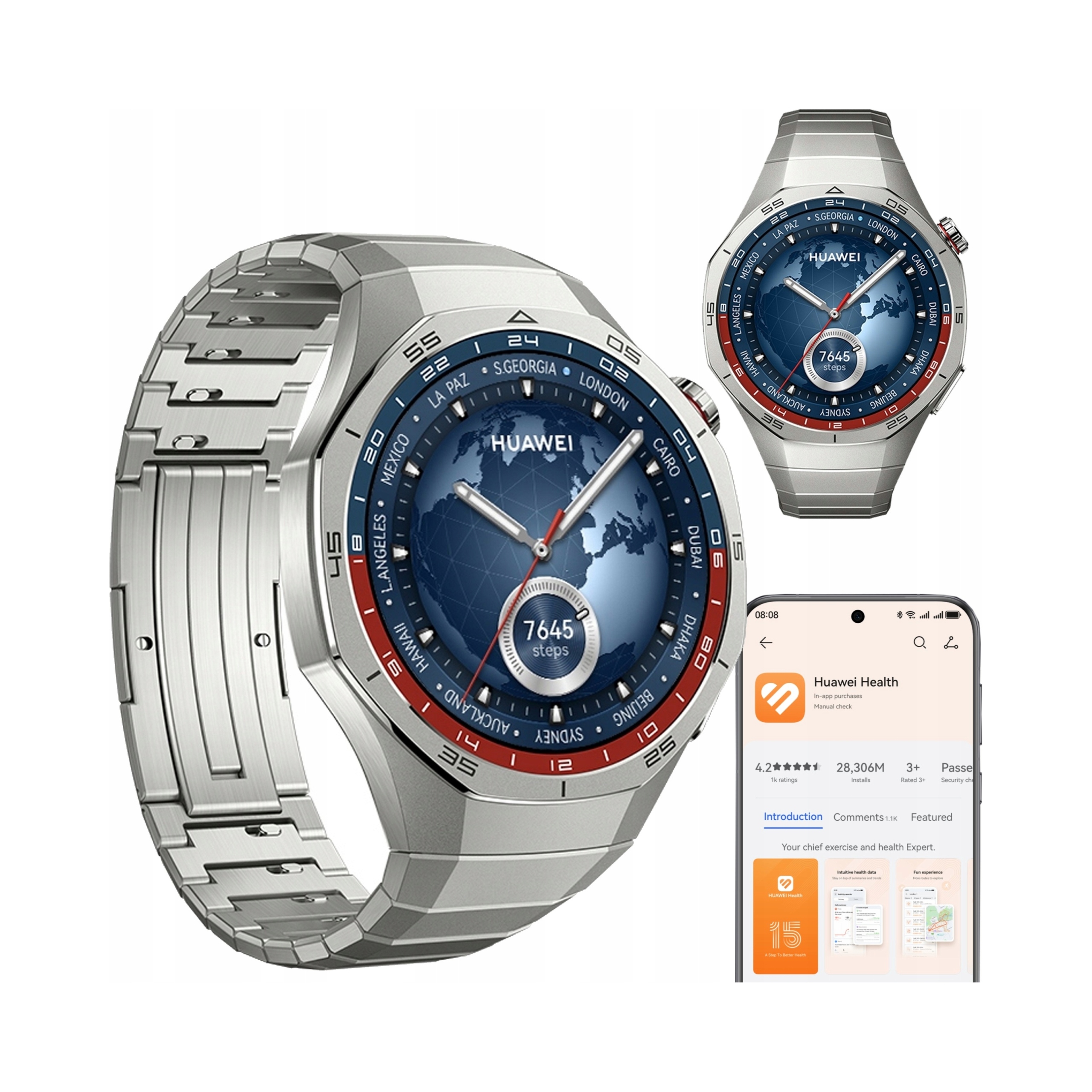 Chytré Hodinky Huawei Watch Gt 5 Pro Elite Gps 46 mm Amoled Nfc 5ATM