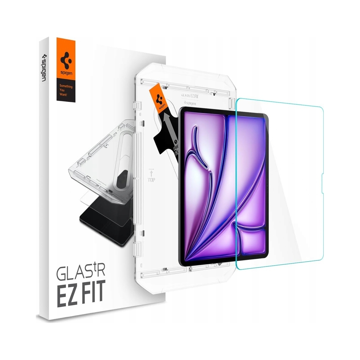 Sklo pro iPad Air 13 M4/M3/M2, Spigen Glas.tR Ez Fit, sklo 1 Ks.