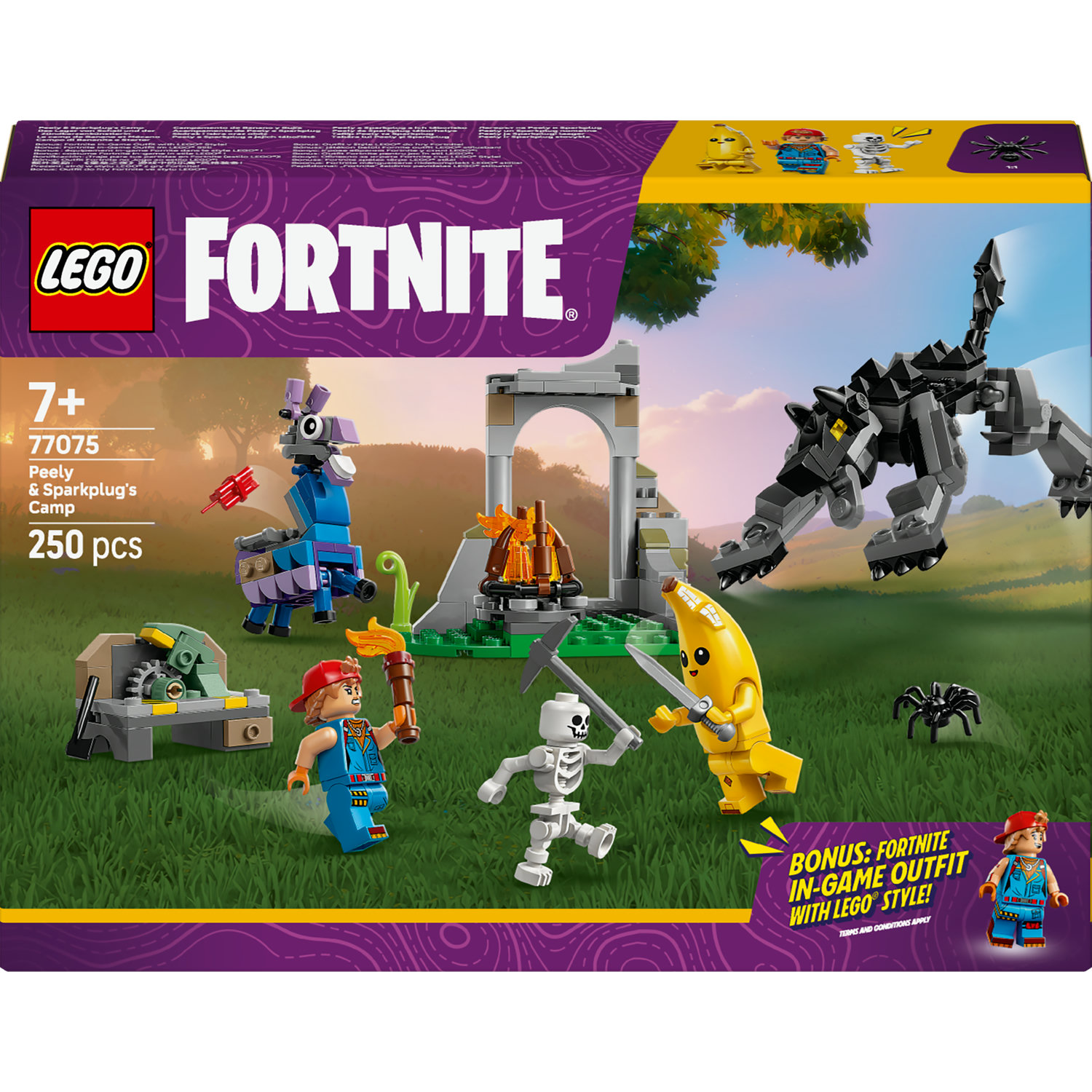 Lego Fortnite 77075 Kožek a Jiskra a tábor