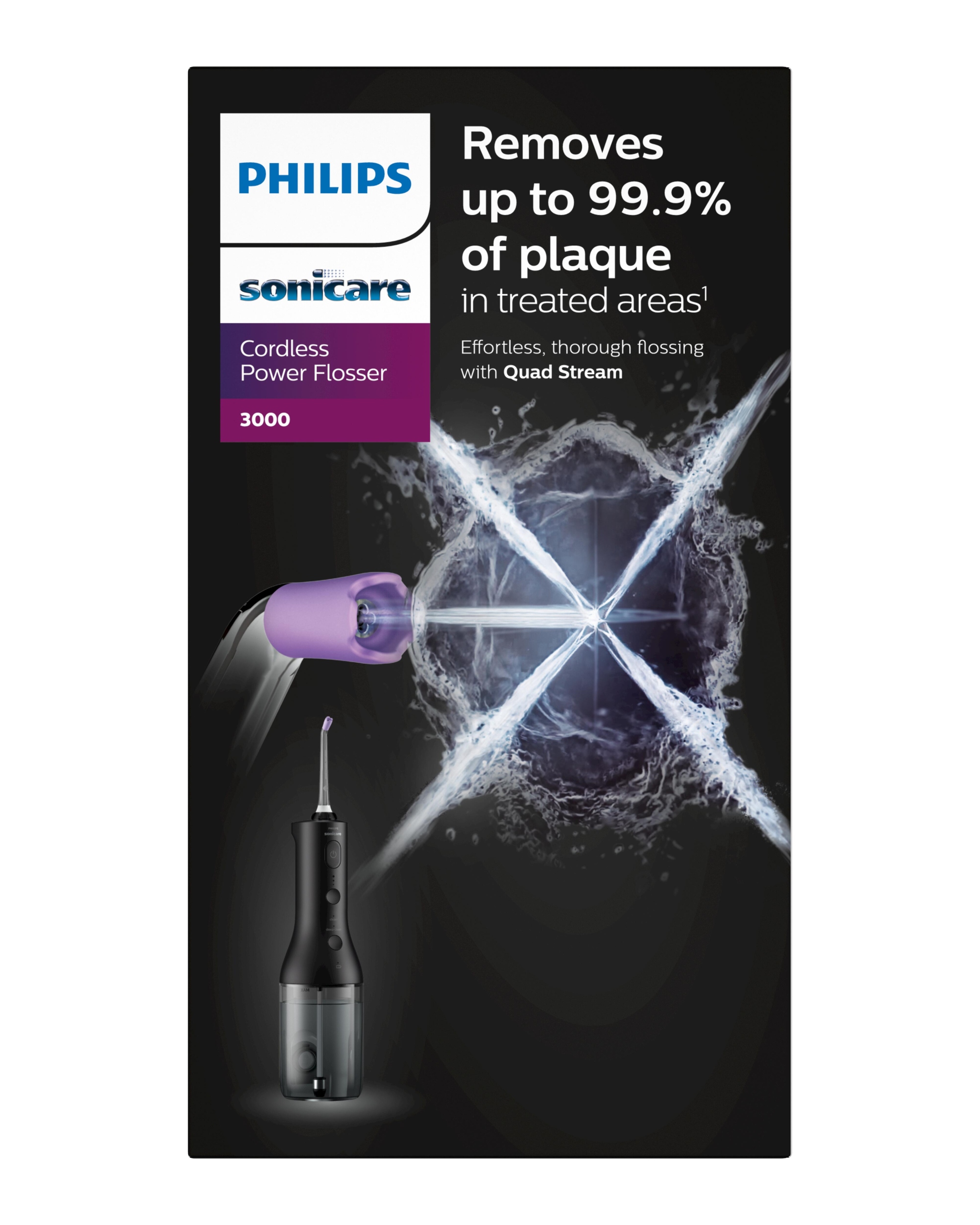PHILIPS SONICARE Bezprzewodowy Irygator Do Zębów i Dziąseł Czarny — miniatura 10