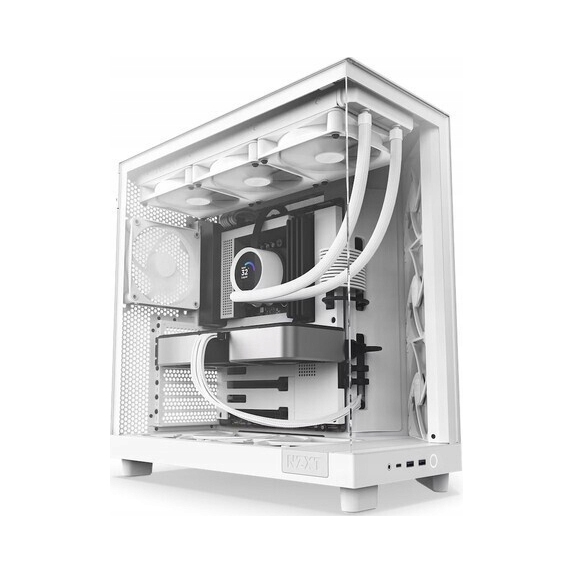 Počítačová Skriňa pre počítač Nzxt H6 Flow okno Midi Tower Atx biele