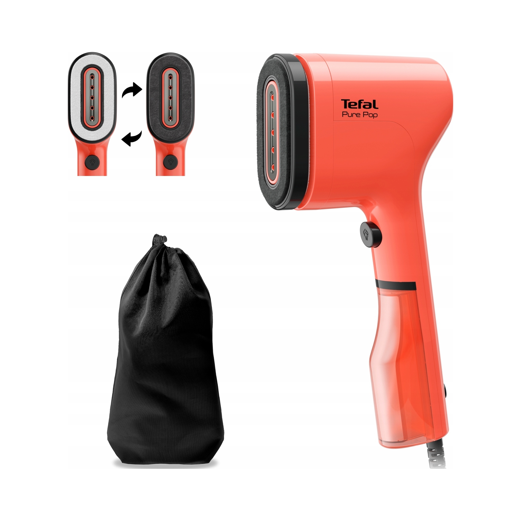 Ruční napařovače Tefal Pure Pop coral red