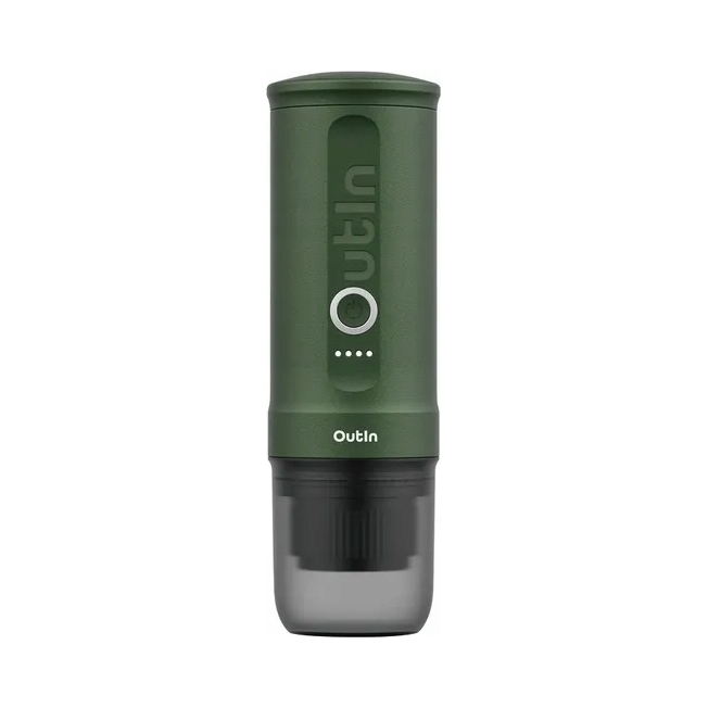 Automatický prenosný kávovar Outin Nano Forest Green 90 W 20 bar zelený