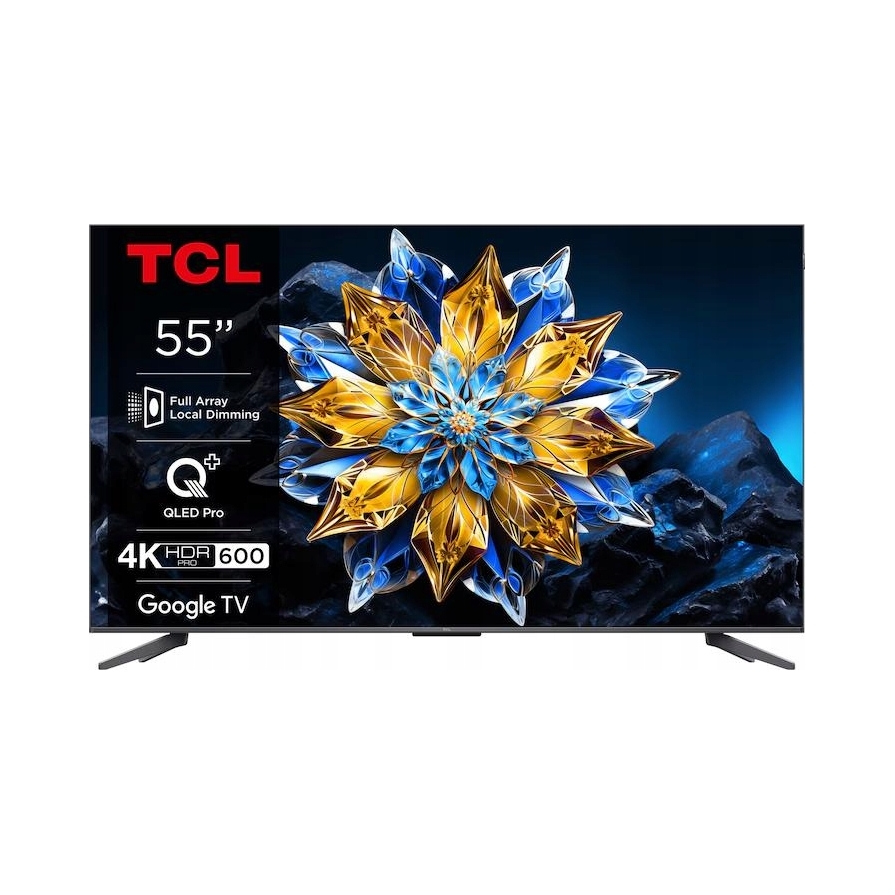 Telewizor Tcl 55C655 Pro 55" Qled Pro 4K Hdr Google Tv Hdmi 2.1