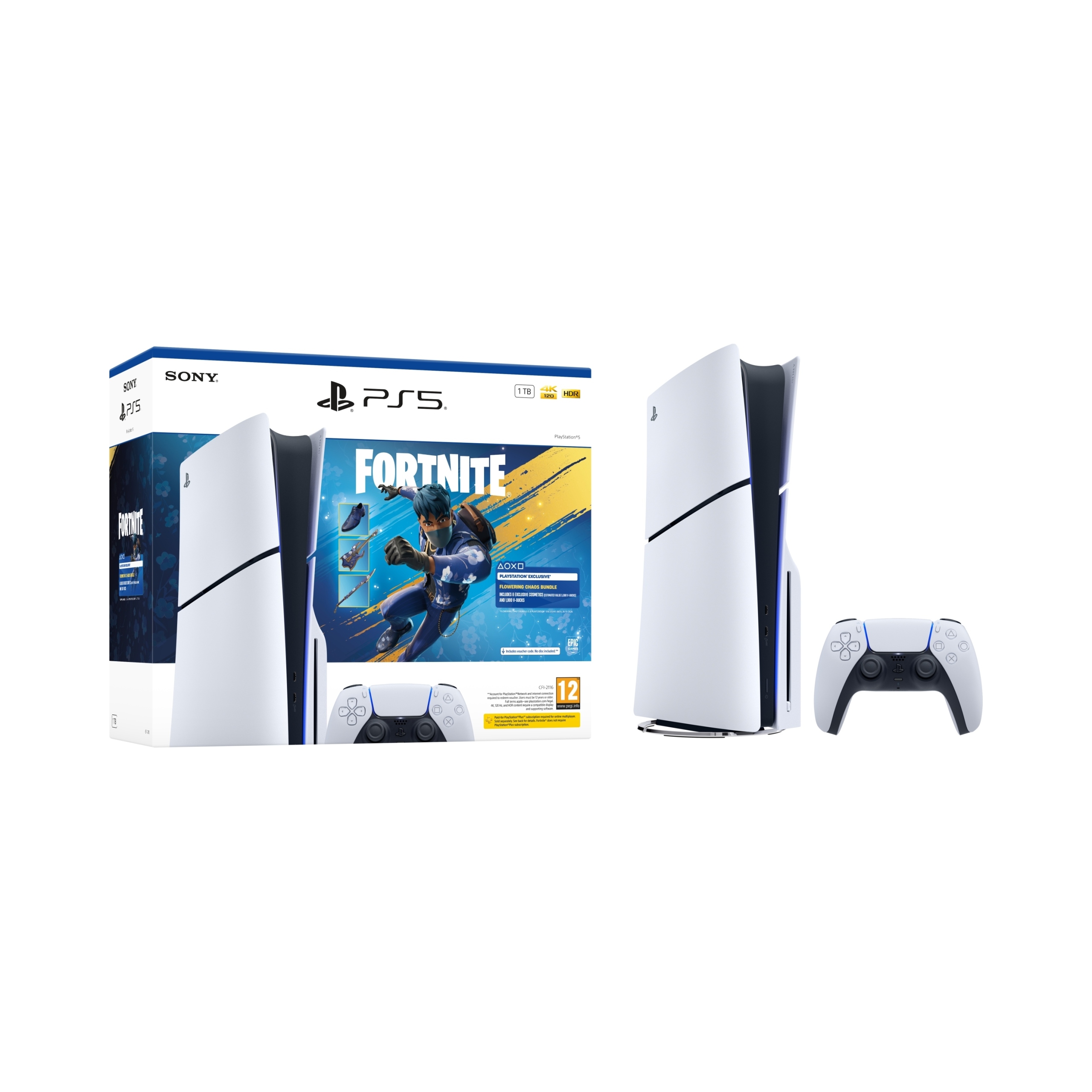 Konsola Sony PlayStation 5 Slim z pakietem Fortnite Rozkwitający Chaos