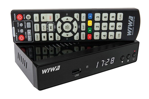 2 × DVB-T2 тюнер Wiwa H. 265 2790z