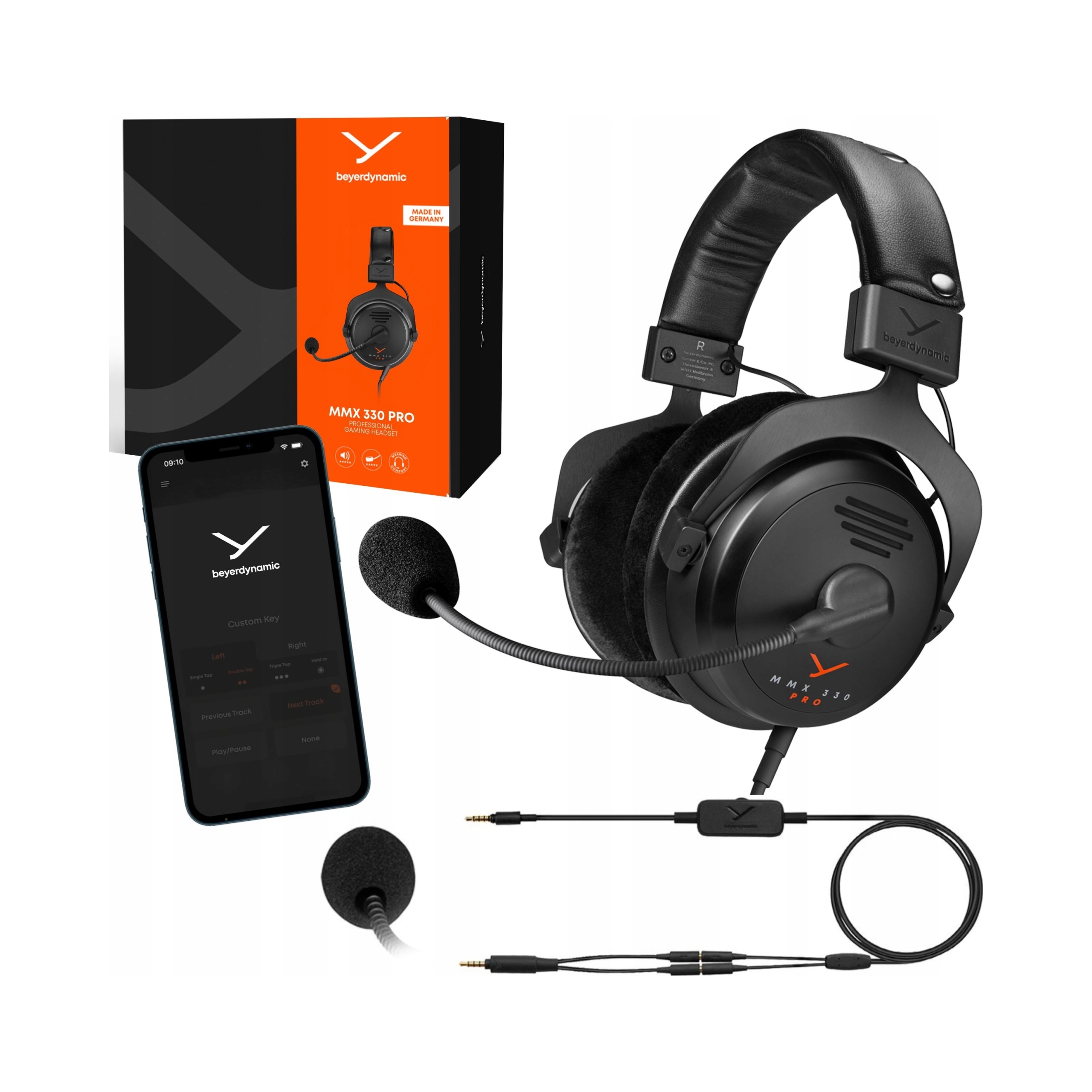 gamingowe słuchawki wokółuszne Beyerdynamic MMX 330 Pro mikrofon