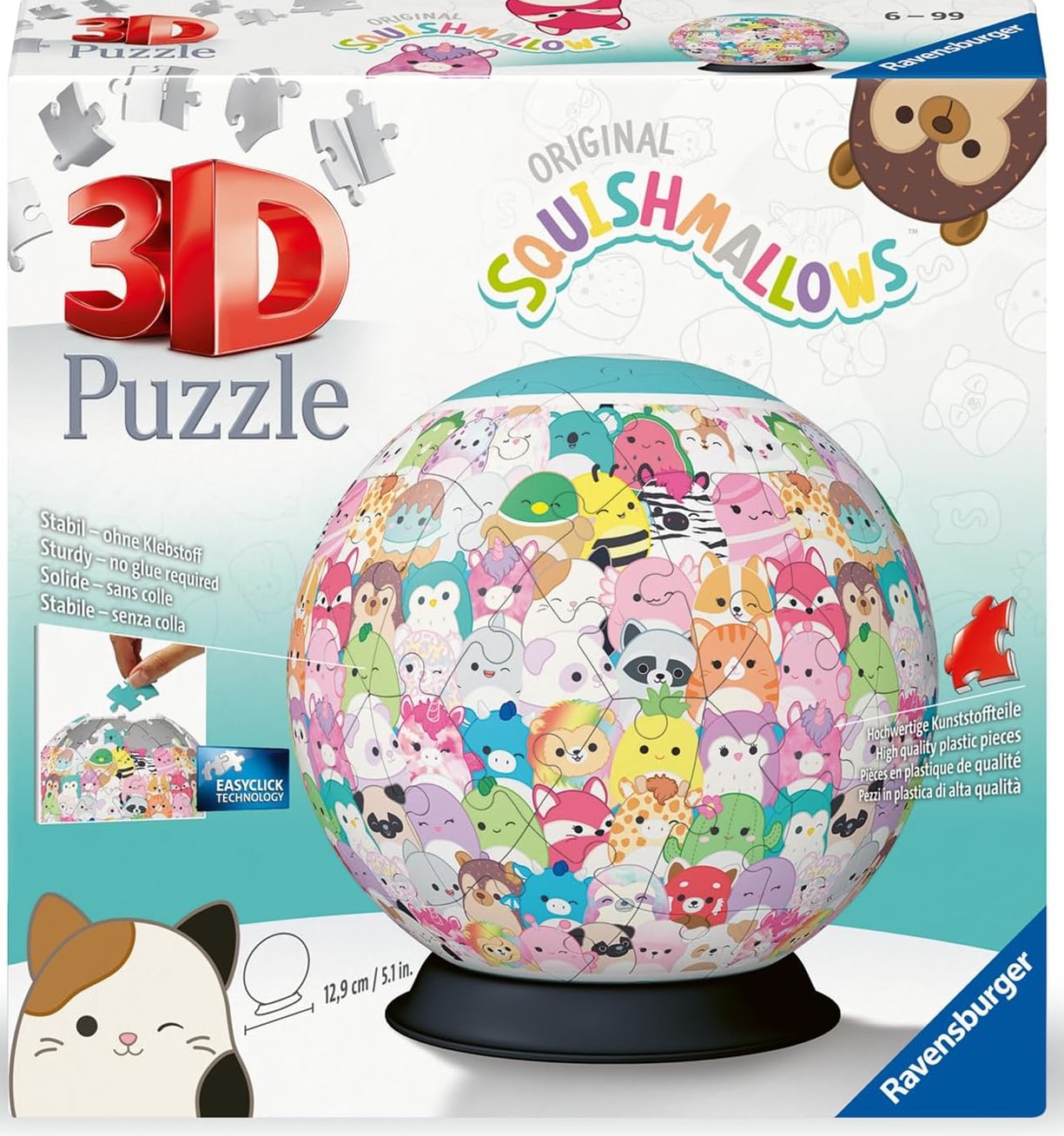 Puzzle 3D Kula: Squishmallows Ravensburger