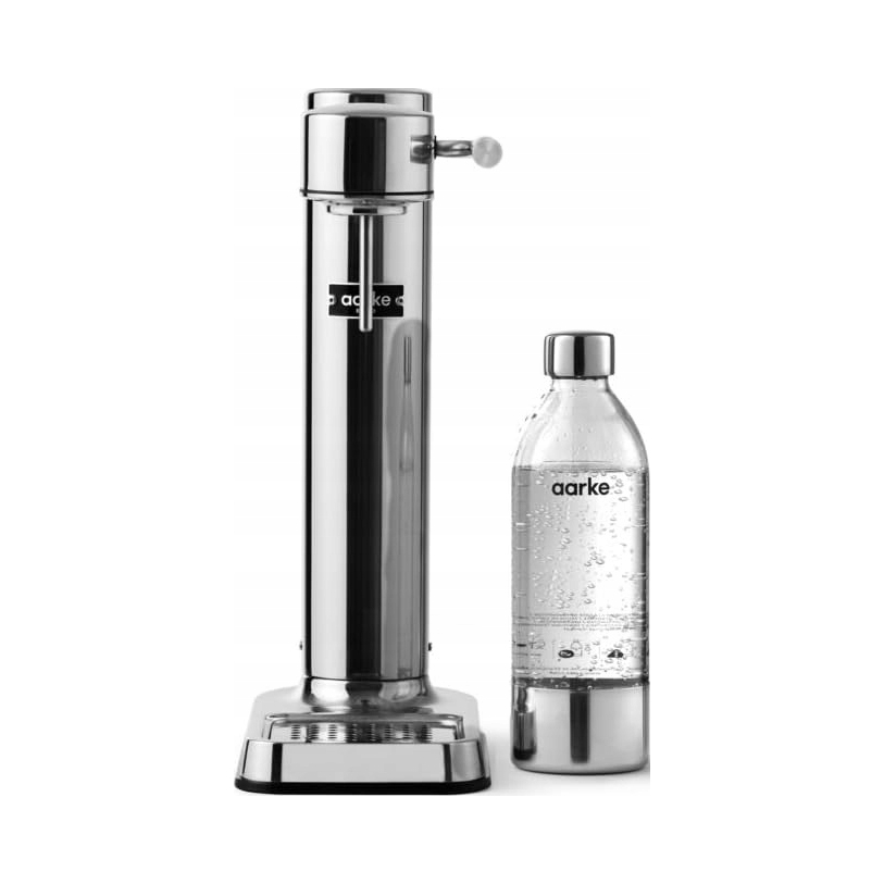 Aarke Carbonator III strieborný, elegantný a kompaktný Saturátor