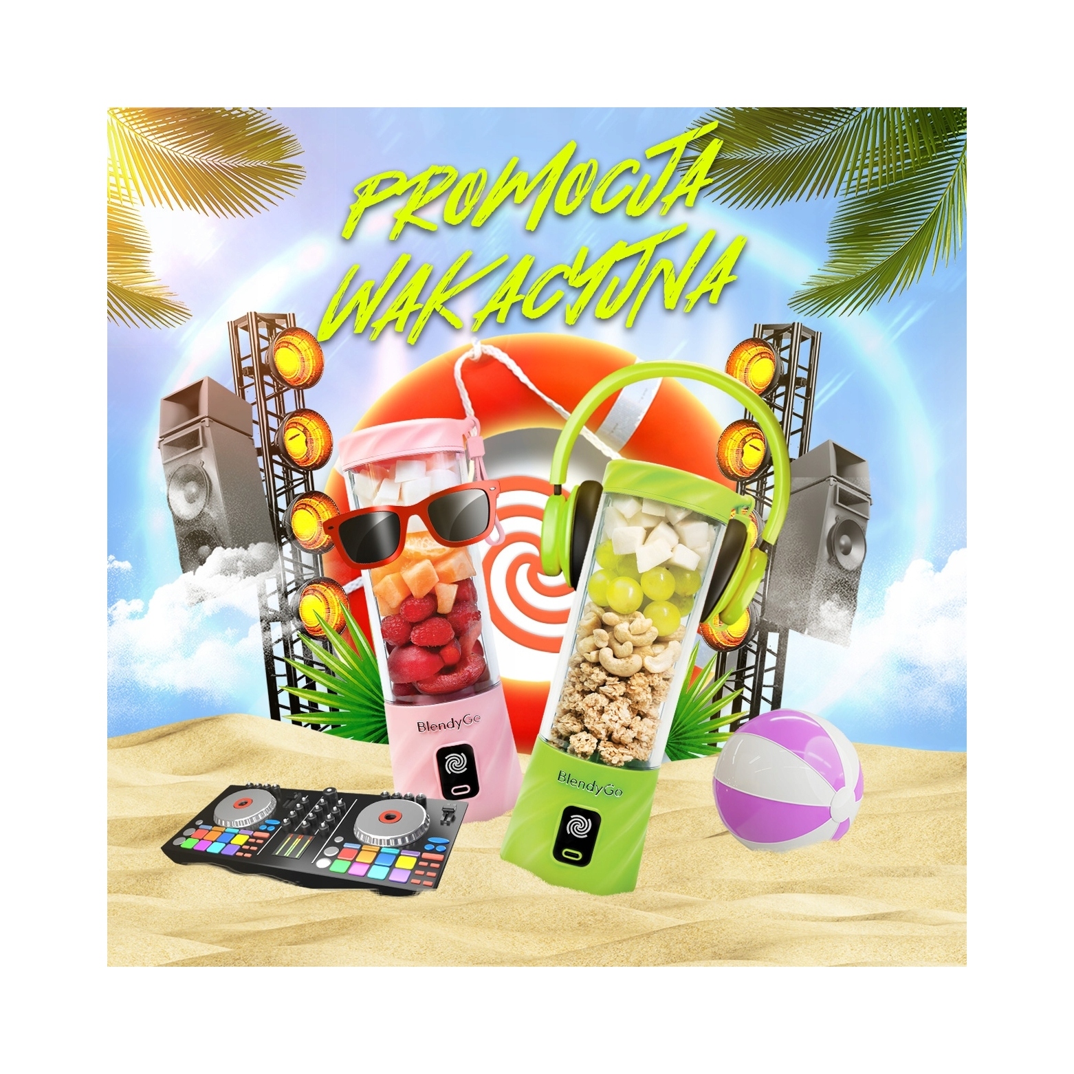 BLENDYGO 3 Blender Do Smoothie Mini Przenośny USB 550ml BPA Free — miniatura 10