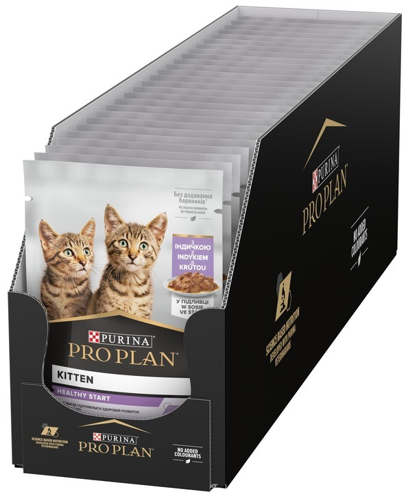 Levně Pro Plan kapsičky pro koťata Start Kitten Healthy krůta ve šťávě 26x85 g