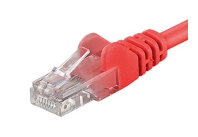 Premiumcord Patch kabel Utp RJ45-RJ45 CAT5e 0.25m czerwony