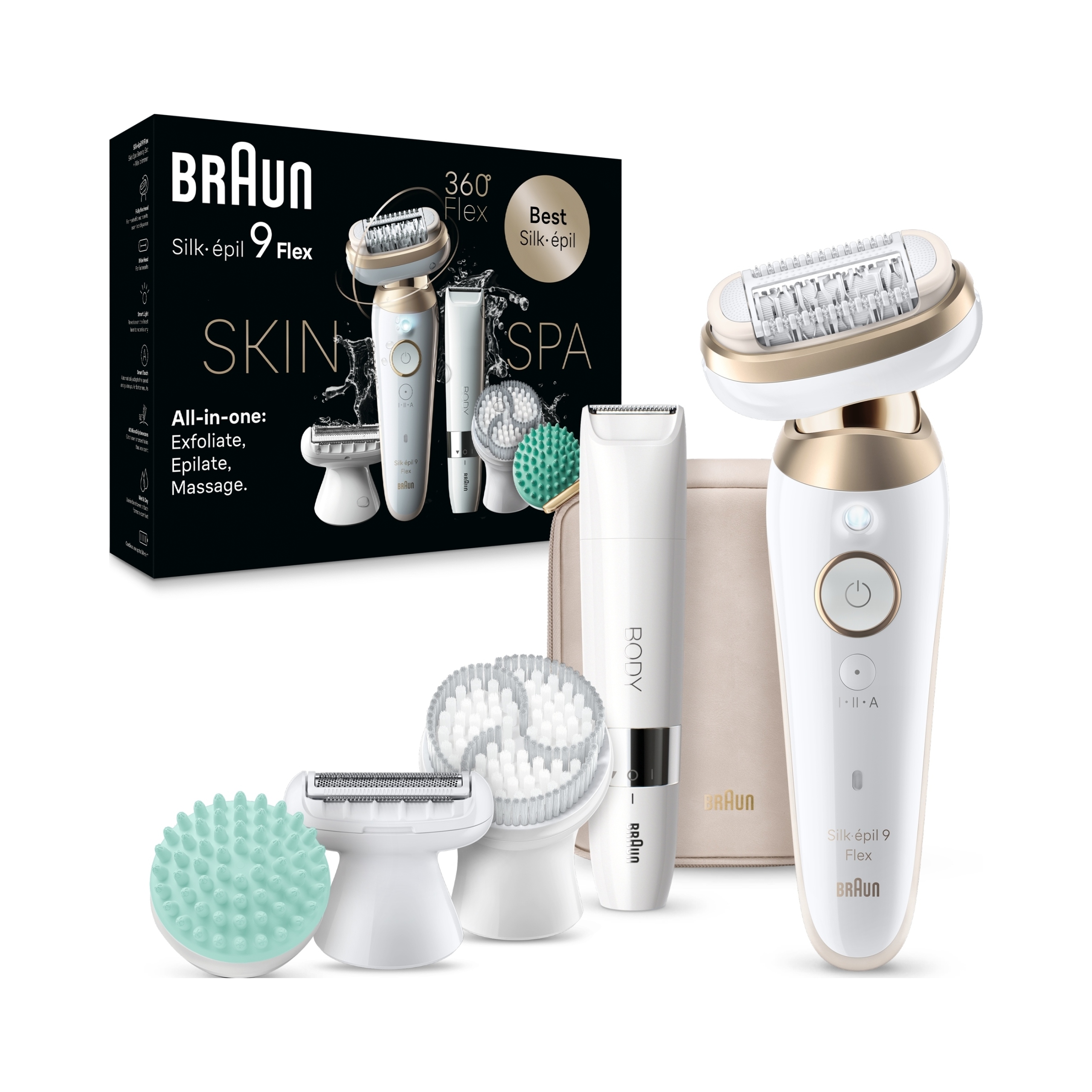 Depilátor Braun Silk-épil 9 Flex 9-481 3D Wet Dry 40 pinzet