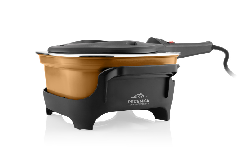 Elektrický pečicí hrnec Eta Pečenka Ceramic Natura 0133 900052 béžový