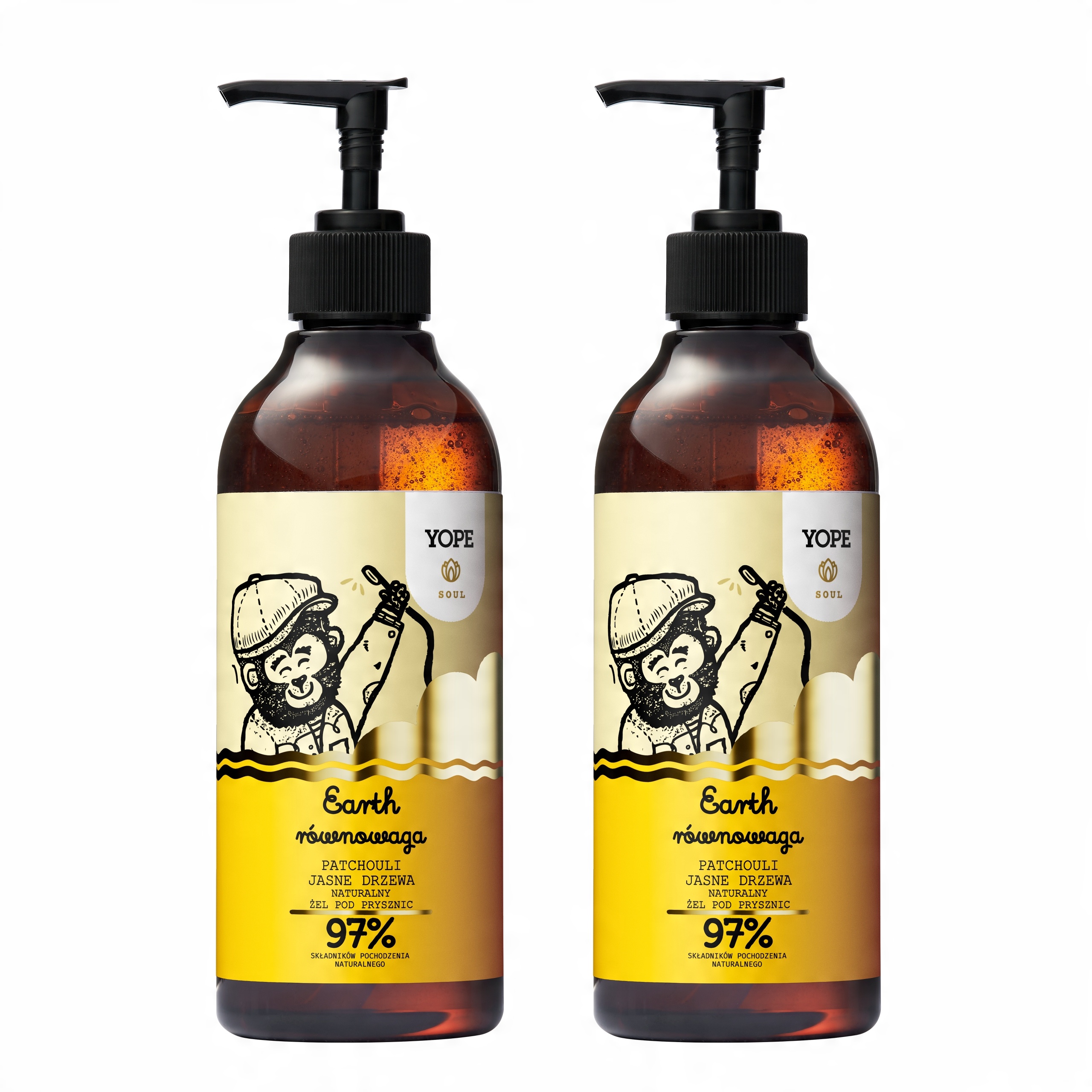 

Yope żel pod prysznic Earth Patchouli 2x400 ml