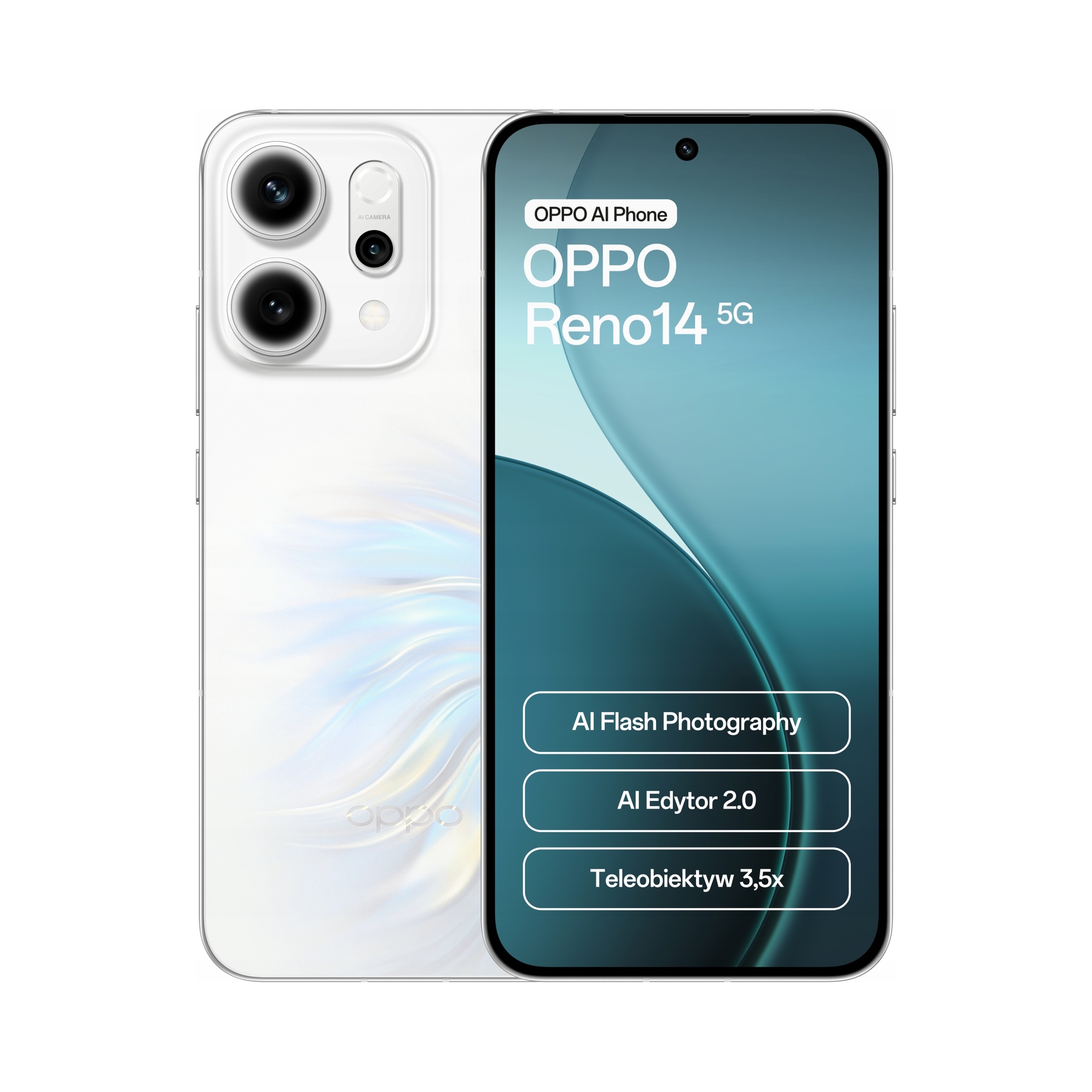 Smartfon Oppo Reno14 5G 12/256GB Opal White