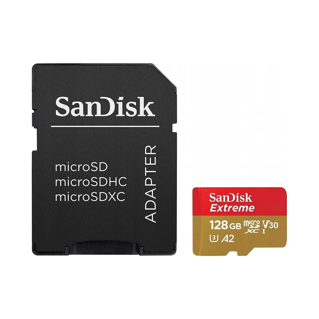 SanDisk Extreme microSD 128GB 190 MB/s Sd adaptér