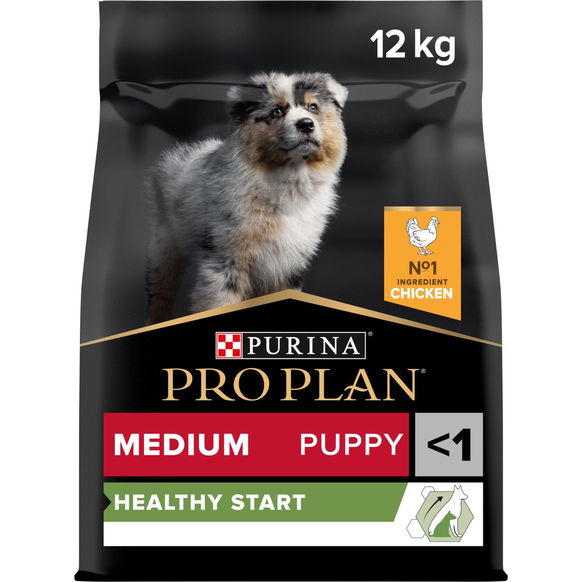 Levně Purina Pro Plan Purina Pro Plan Medium Puppy Optistart Kuře a rýže 12 kg