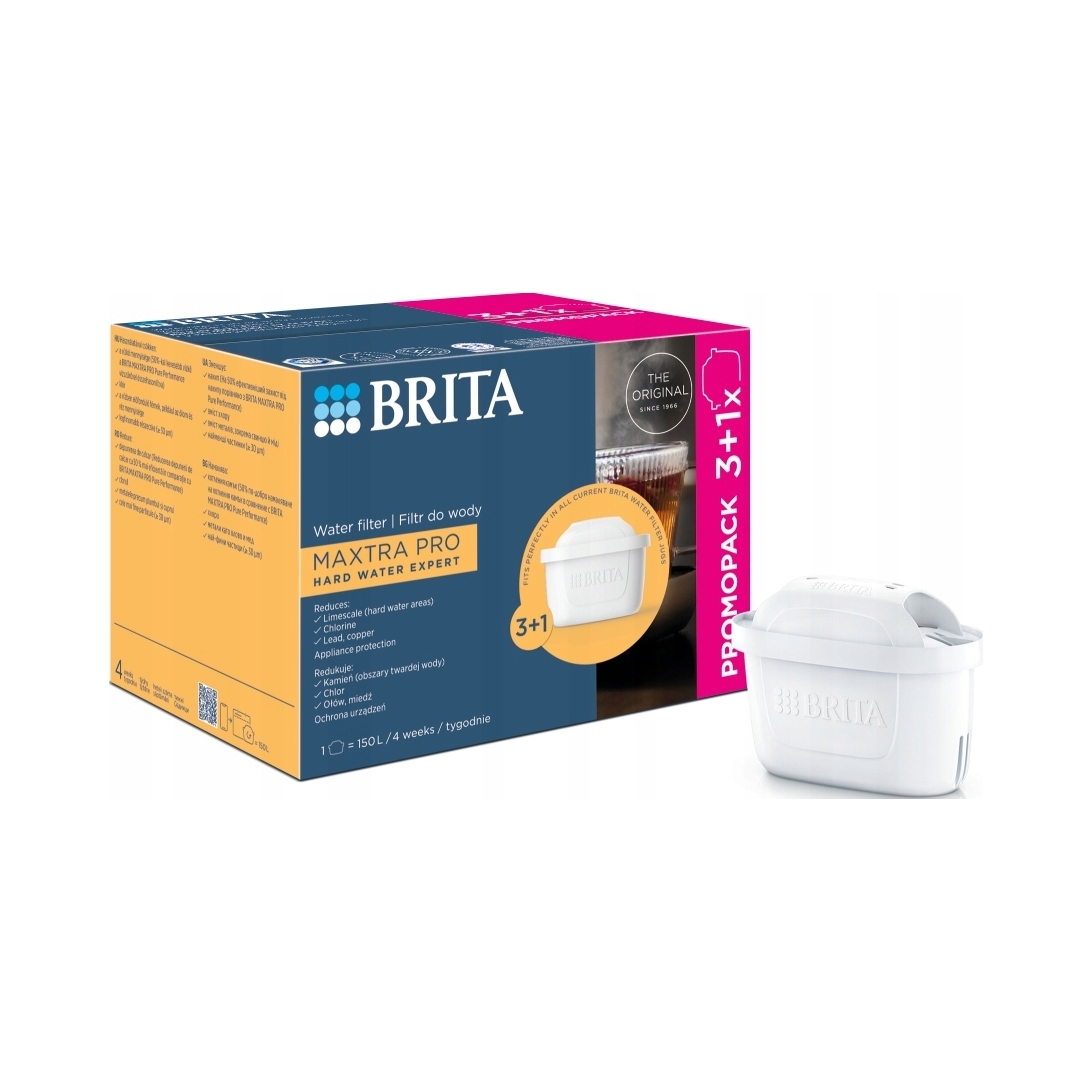 Zestaw 4 wkładów filtrujących Brita Maxtra Pro Hard Water Expert do dzbanka