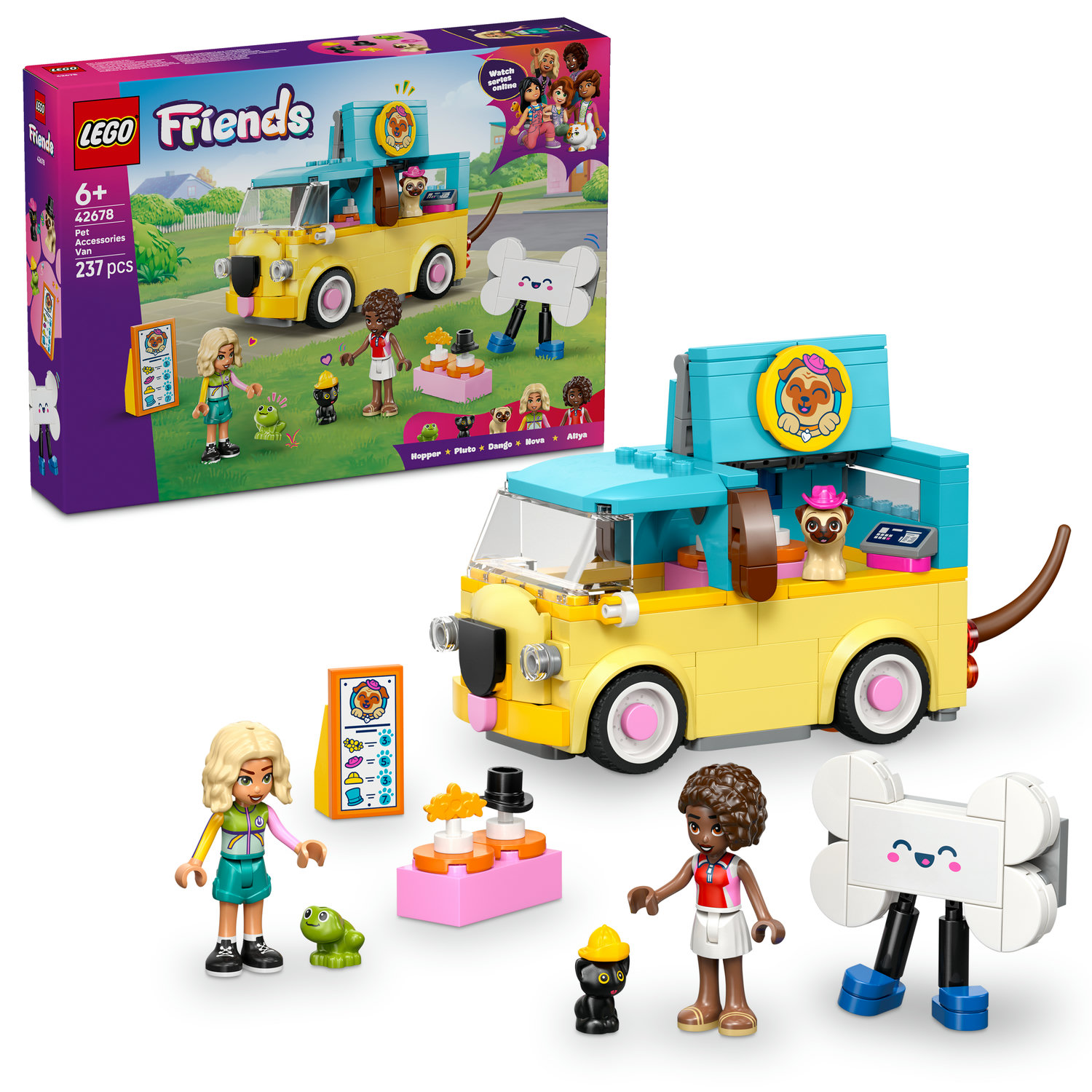 stavebnice Lego Friends 42678 Furgonetka s doplňky pro zvířata