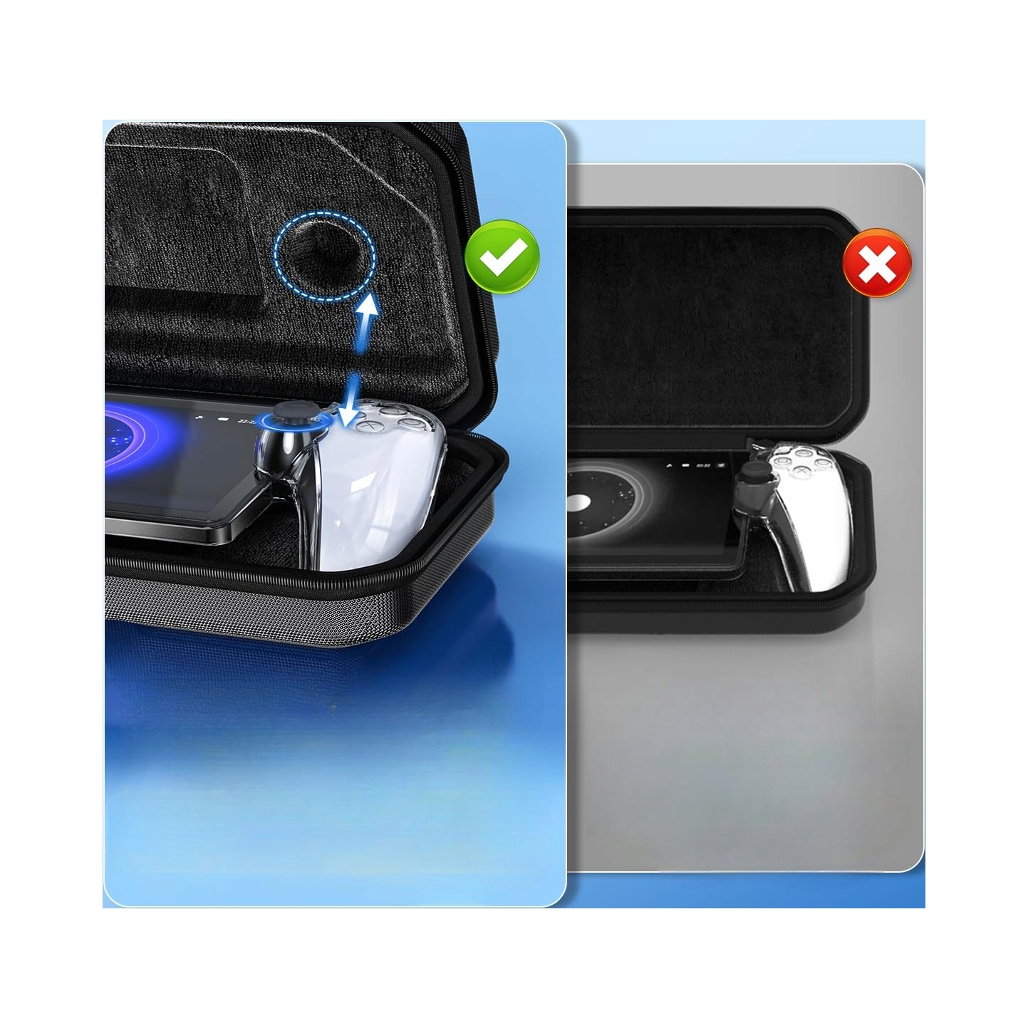 ETUI TRANSPORTOWE I PRZEŹROCZYSTE ETUI I SZKŁO HARTOWANE DO PLAYSTATION PORTAL