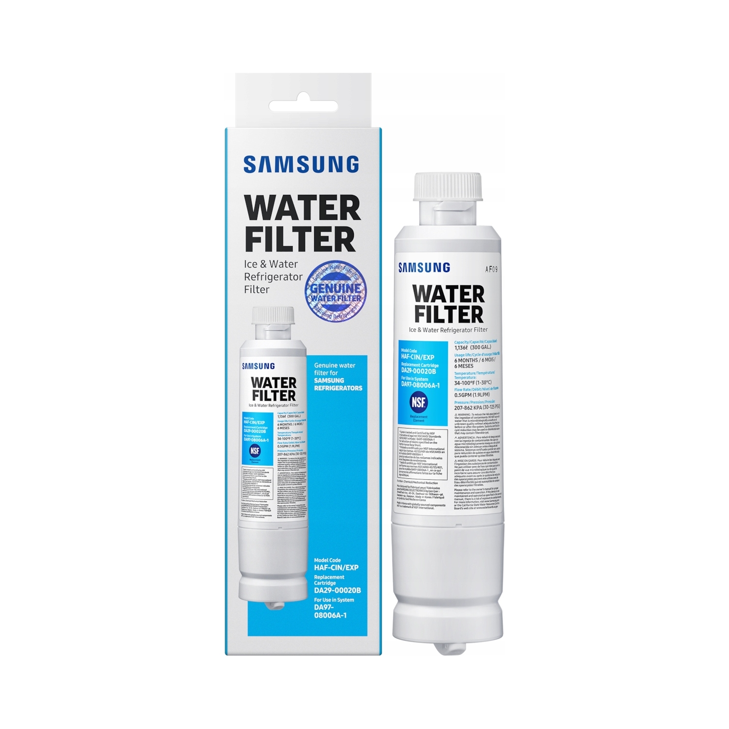 Samsung Haf-cin DA29-00020B wewnętrzny filtr do lodówek