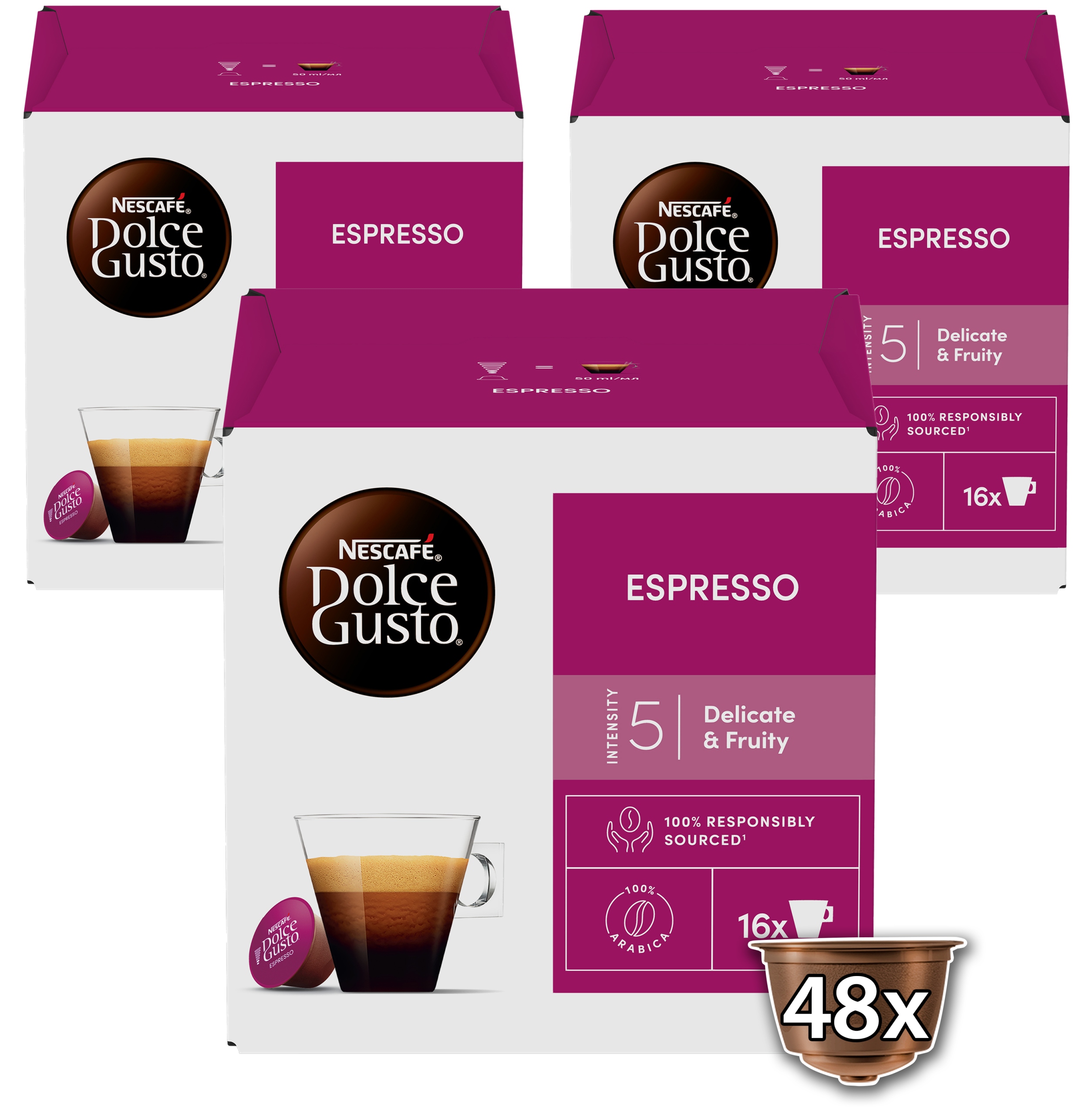 Levně Kapsle pro Dolce Gusto Nescafe Dolce Gusto Espresso 48 ks