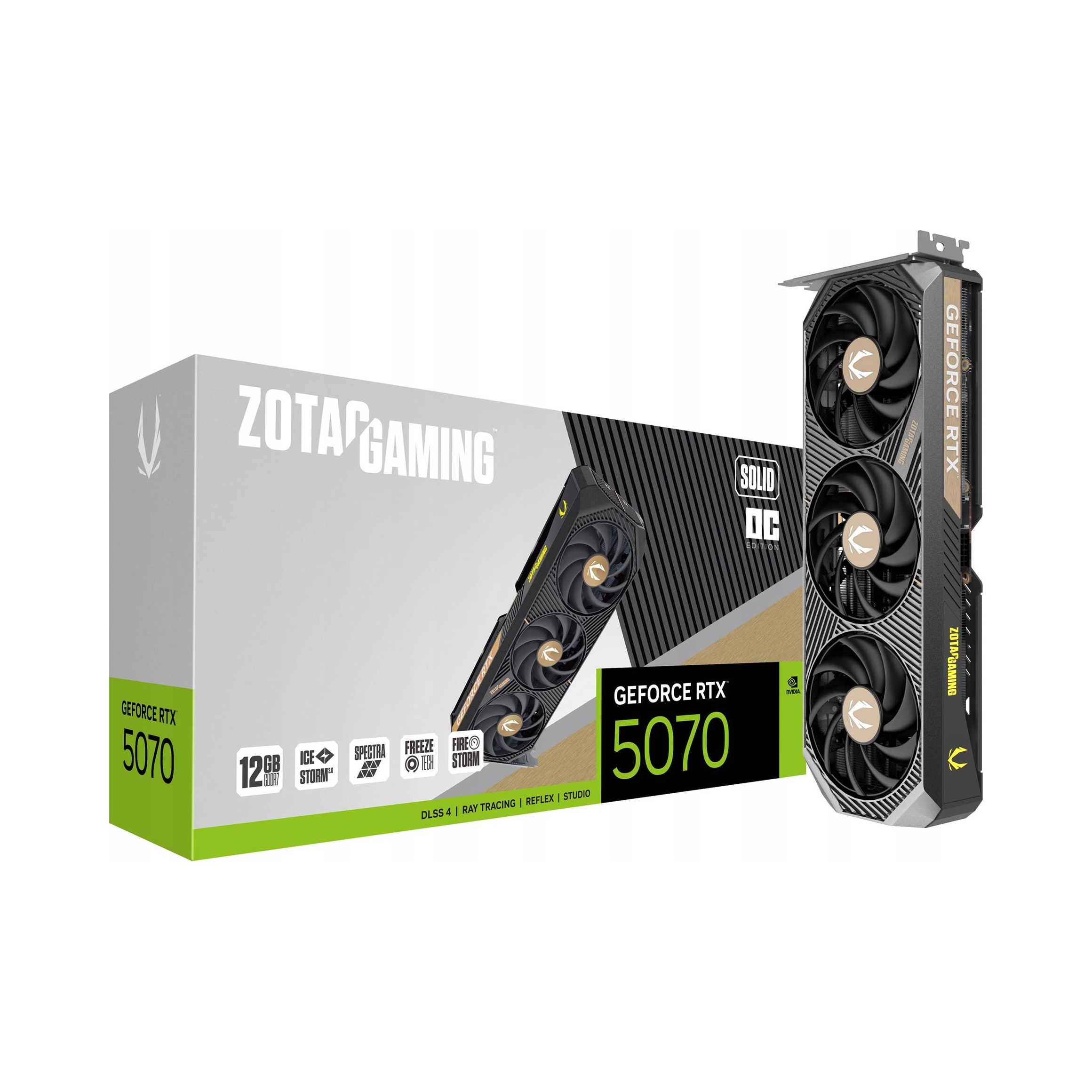 Відеокарта ZOTAC GeForce RTX 5070 Solid OC 12 ГБ
