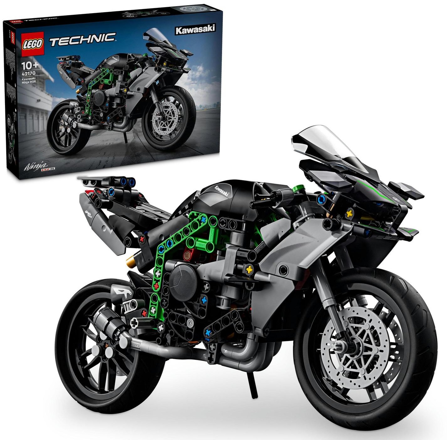 LEGO Technic 42170 Motocykl Kawasaki Ninja H2R • Cena, Opinie