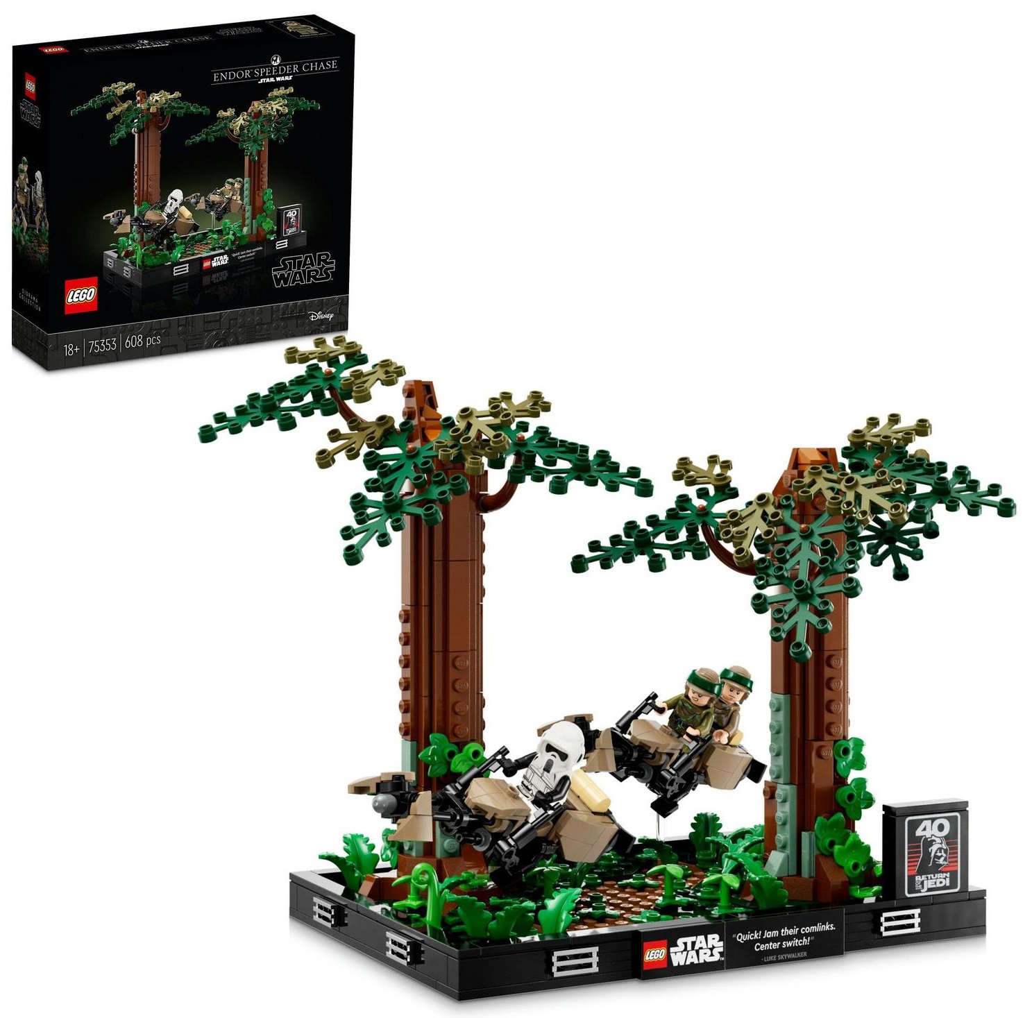 LEGO Star Wars 75353 Diorama: Pronásledování závodníka Endorem