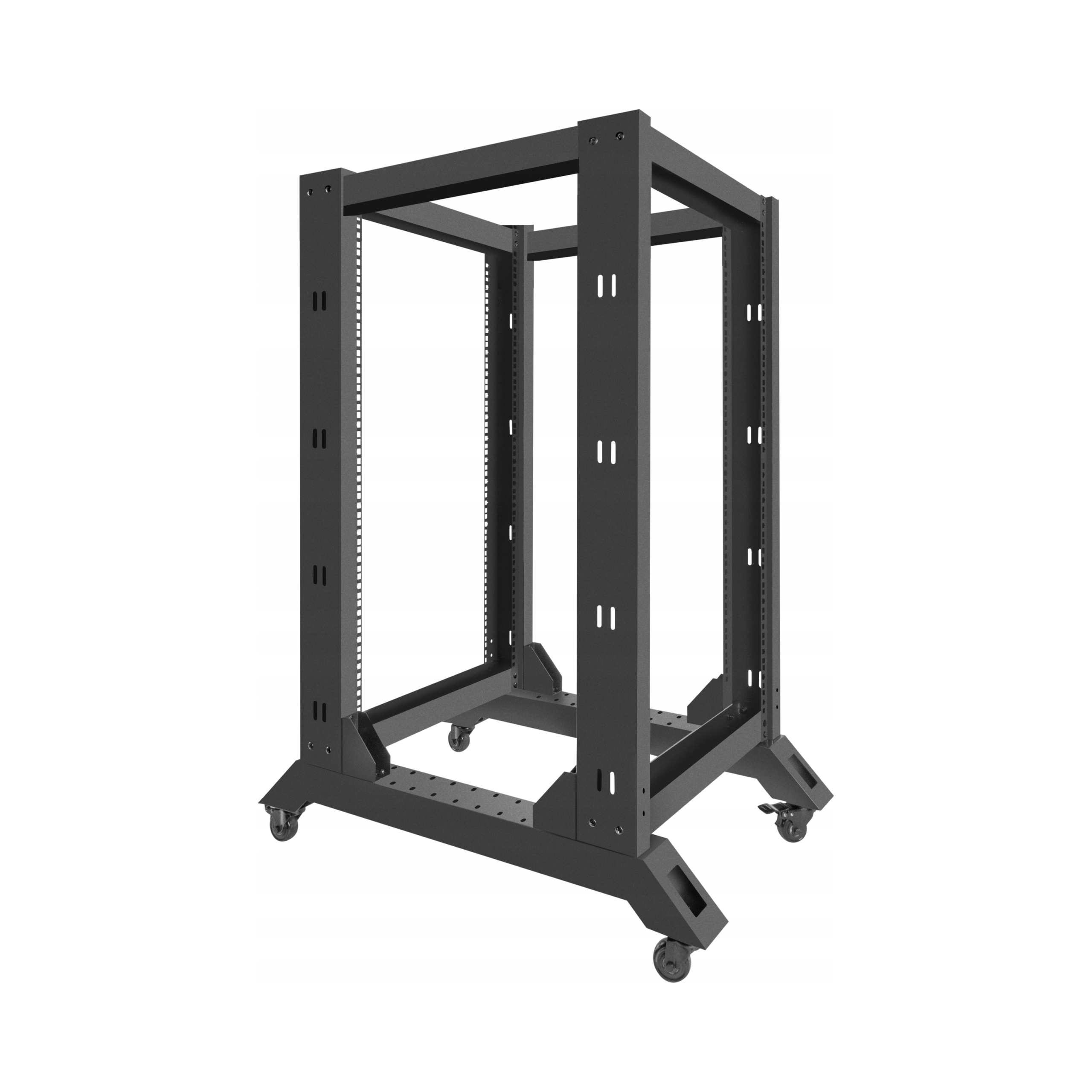 Lanberg Otvorený Rack 18U 600X800 Čierny OR01-6818-B