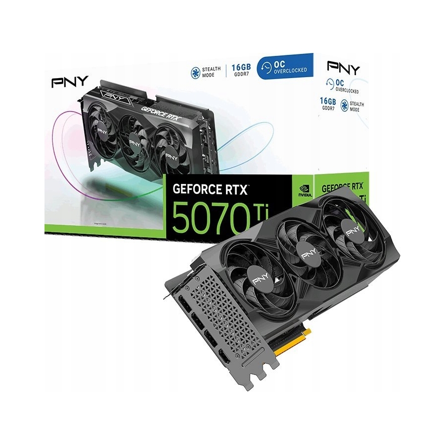 Karta graficzna Pny GeForce Rtx 5070 Ti Triple Fan 16GB Dlss 4 Oc