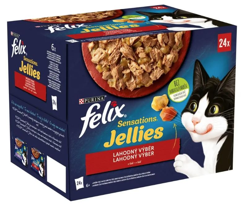 Levně Felix Sensations multipack lahodný výběr se zeleninou v želé 96×85 g