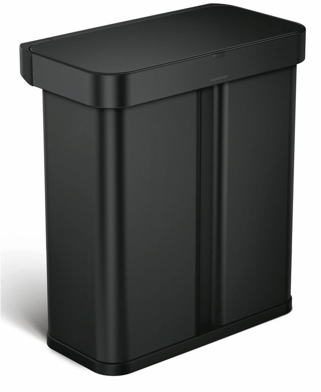 Simplehuman Pedálový kôš na odpadky 58 l Automatický hlasový čierny