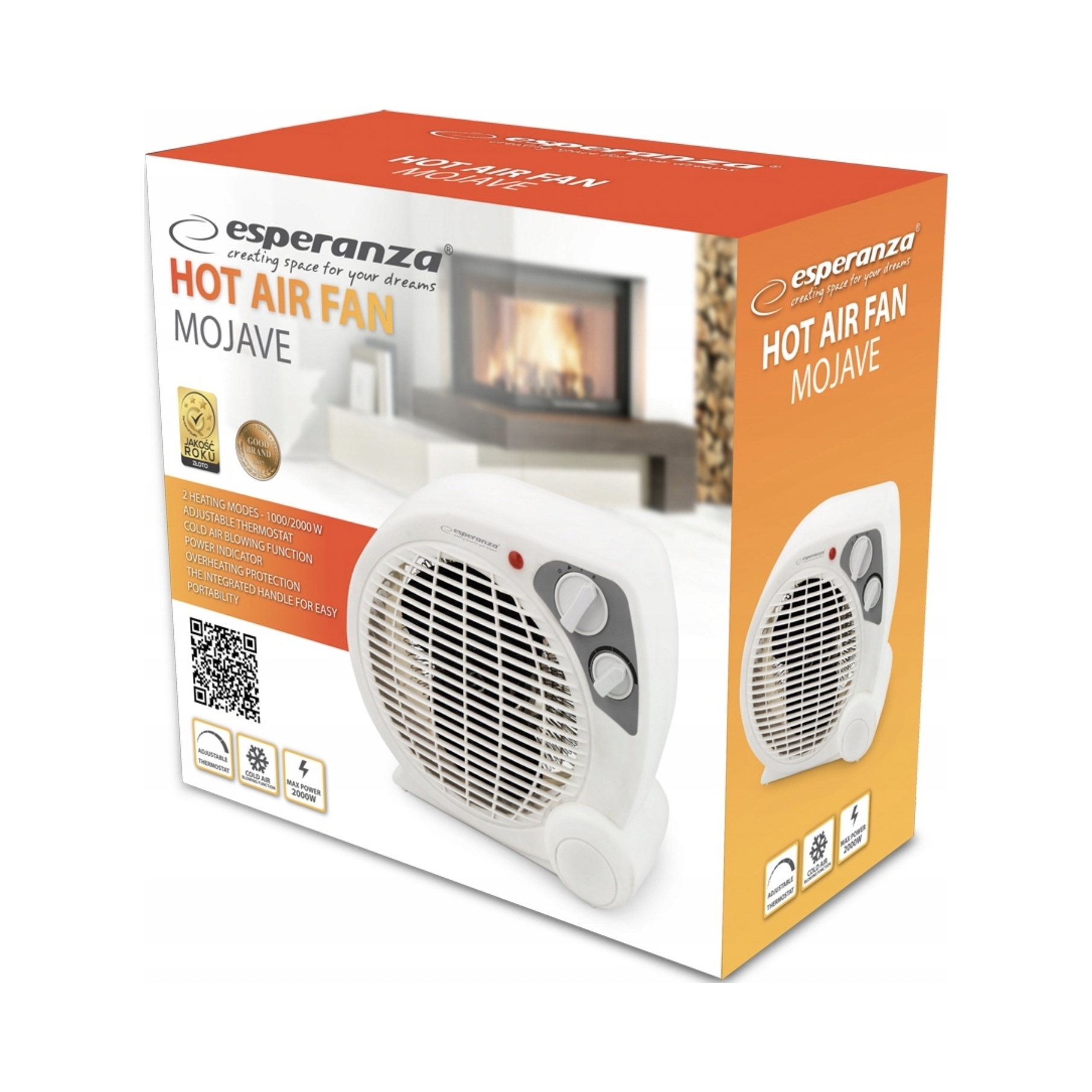 Esperanza Termowentylator 1000w/ 2000w Mojave Esperanza